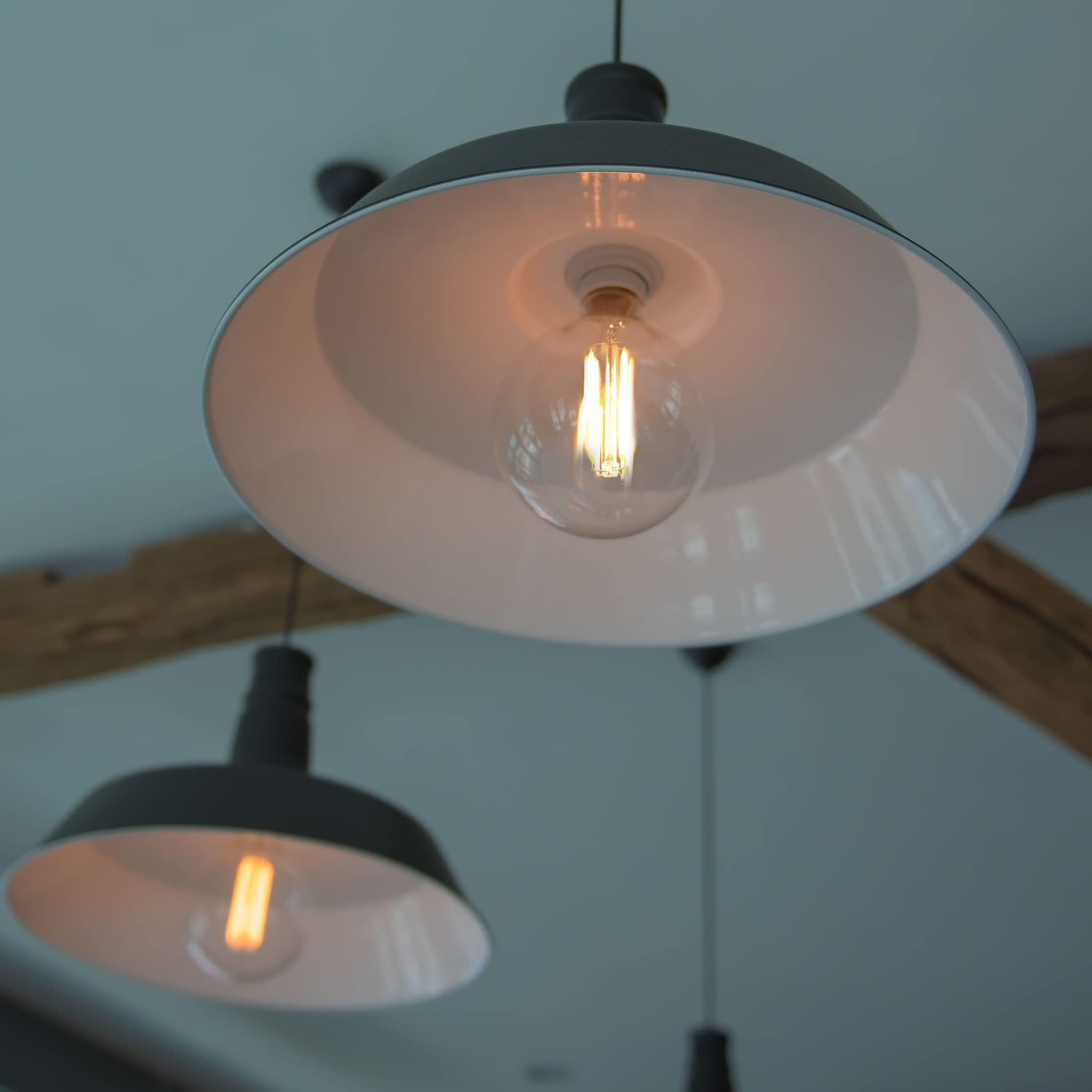 Maxxima G25 Led Light Bulb Globe Filament Bulb - 40 Watt Equal, 500 Lumens 2700K Warm White, E26 Standard Edison Vanity Bulb, Great For Kitchen, Living Room, And Bathroom, Non-Dimmable, 120V - 6 Pack