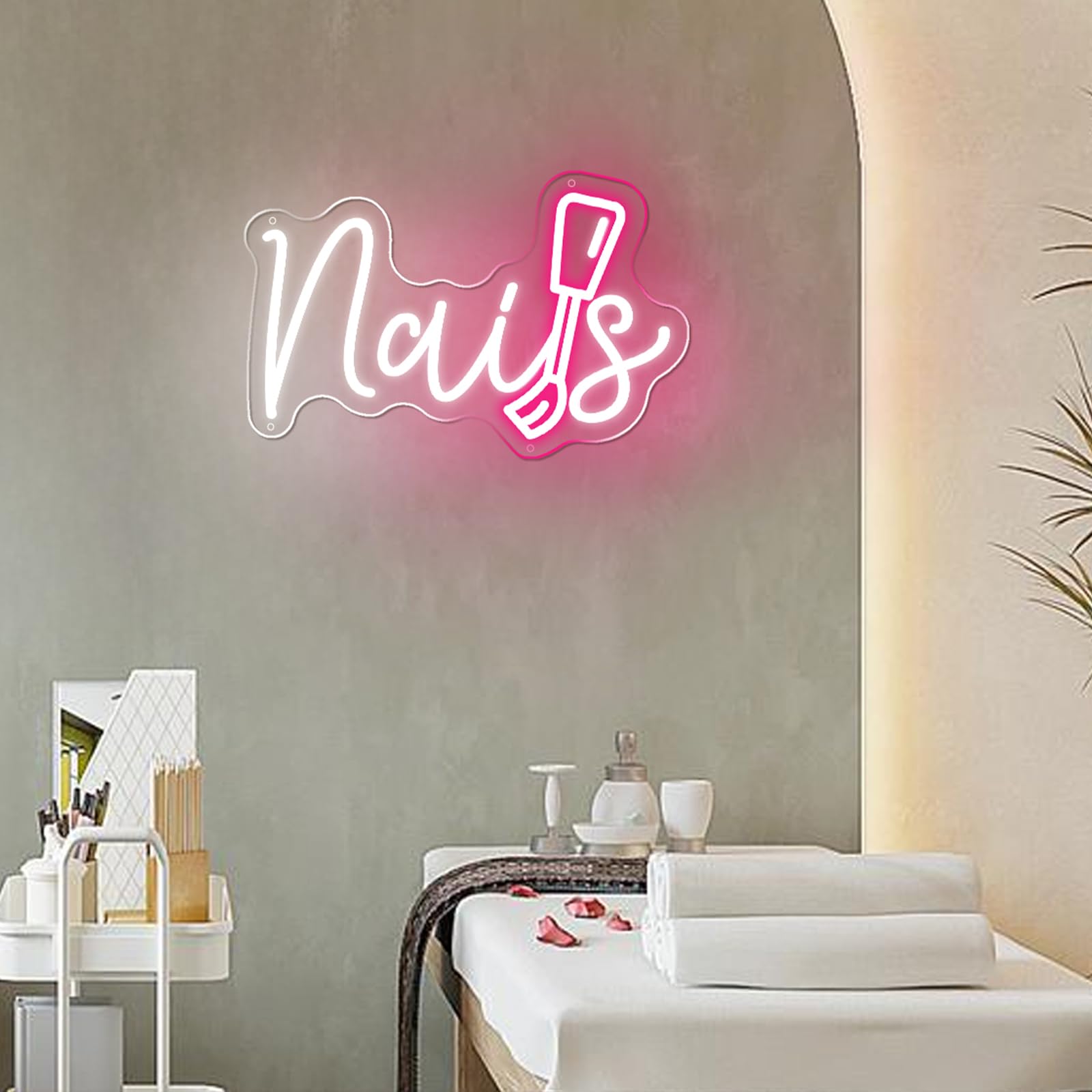 Nails Neon Sign For Nail Room  Led Nails Neon Signs For Wall Decor  Beauty Room  Salon Bar  Bedroom  Nails Neon Lights Christmas Birthday Gift For Girls  Lover  Friend