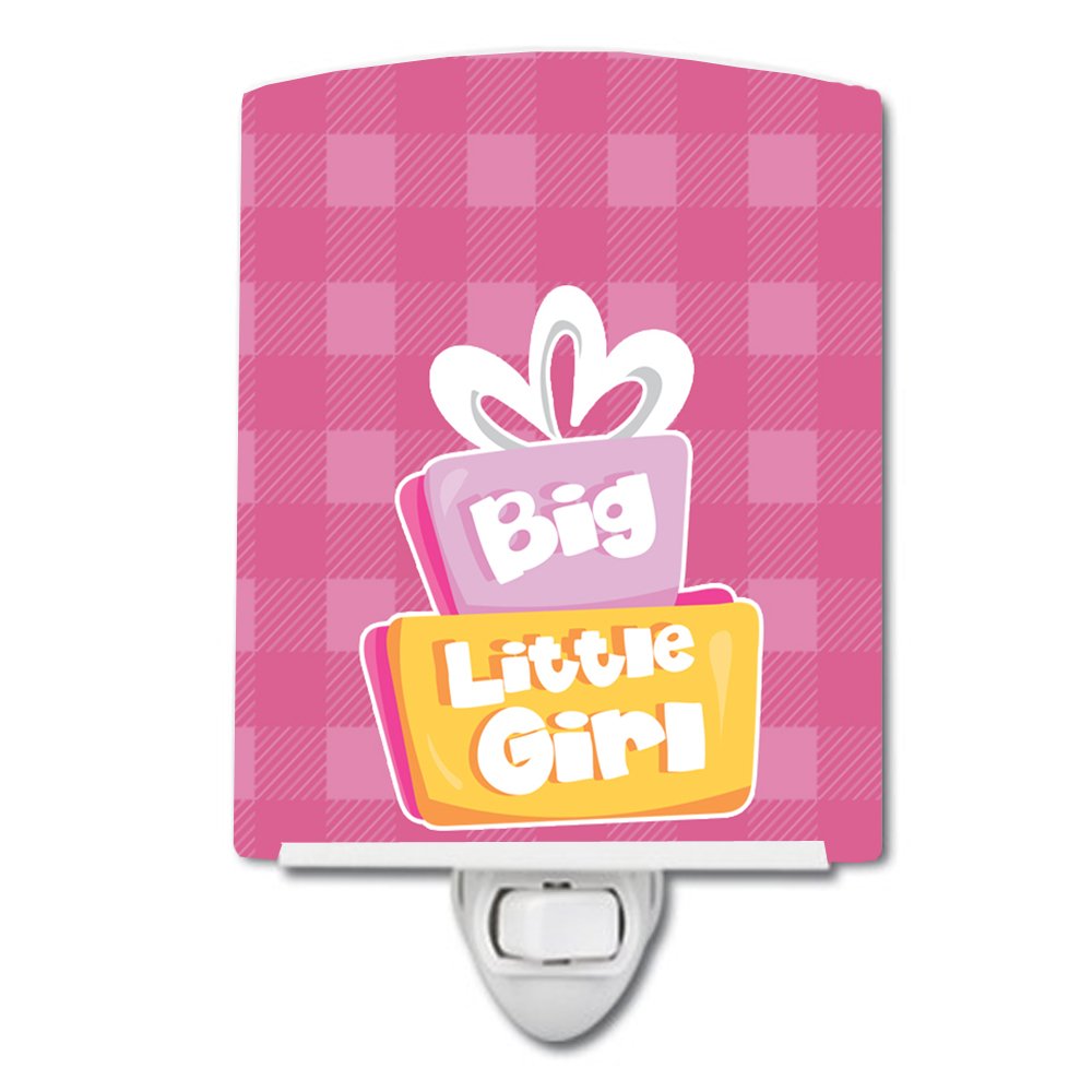 Carolines Treasures BB6826CNL Big Little Girl Ceramic Night Light Compact, ULCertified, Ideal for Bedroom, Bathroom, Nursery, 