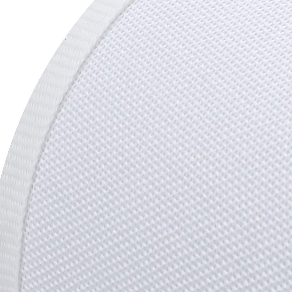 ALUCSET Double White Small Lamp Shade Clip On Bulb Set of 2 for Candelabra Bulbs, Barrel Fabric Lampshade for Table Chandelier W