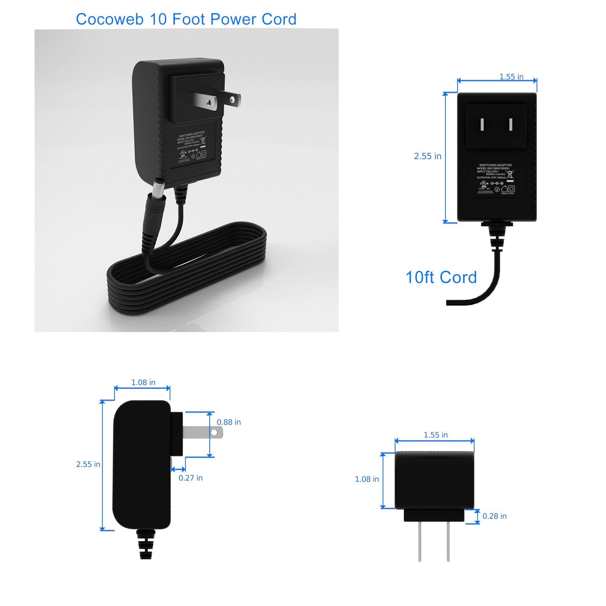 Cocoweb 16" Tru-Slim Led Picture Light In Oil Rubbed Bronze With Plug-In Adapter