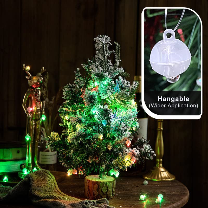 ZGWJ Mini LED Lights, Warm White Plastic Balloons Lights for Party Decorations, 100 Pcs