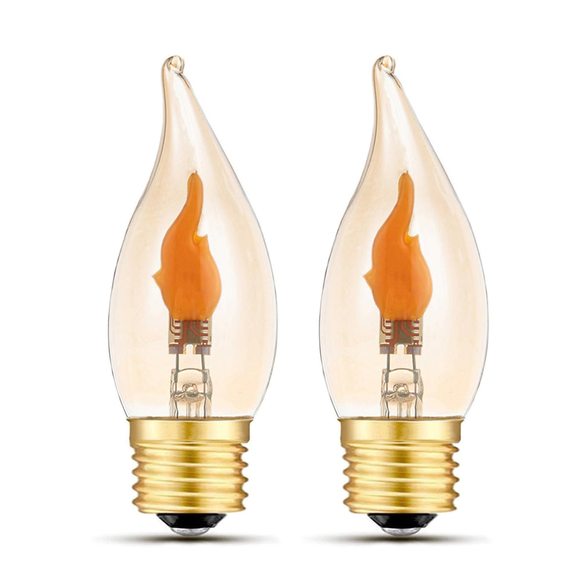 Sunaiony Flickering Flame Bulb E26 Led Fire Effect Light Bulbs, Flickering Light Bulbs For Halloween Christmas Holiday Decoratio
