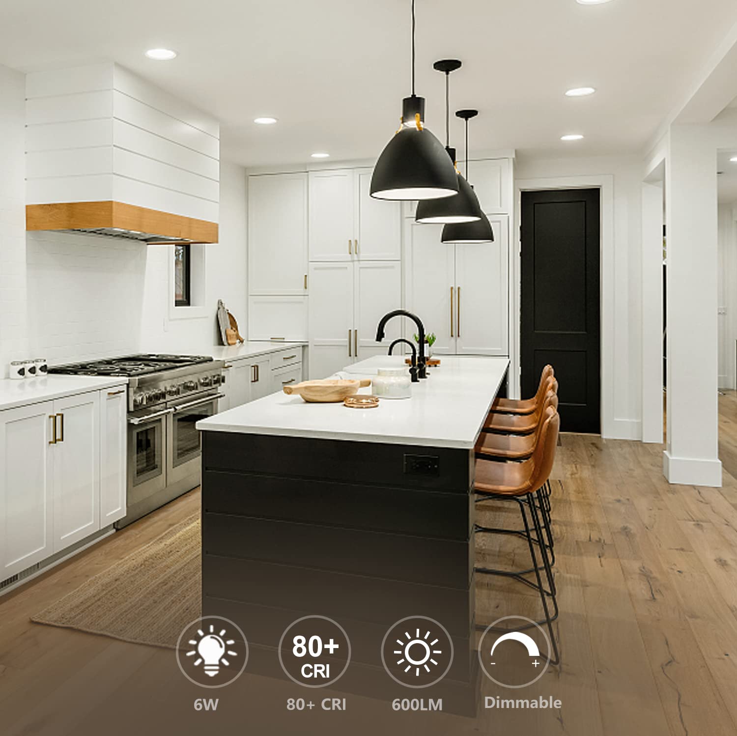 Austin Coast G25 LED Globe Bulbs, Vintage Dimmable E26, 6W (60W Equivalent), 4000K Neutral White, 6 Pack for Bathroom Makeup Mirror