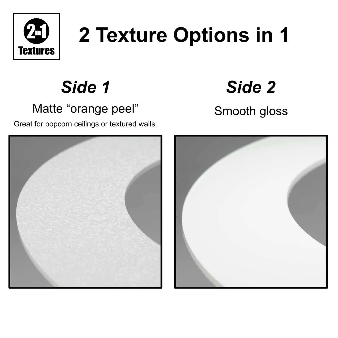 Lighting Plastics of Minnesota 6 Pack Trim Ring for 4in Recessed Can Light, 6in Diameter, White, Plastic, Model GR-WHT06-6X4