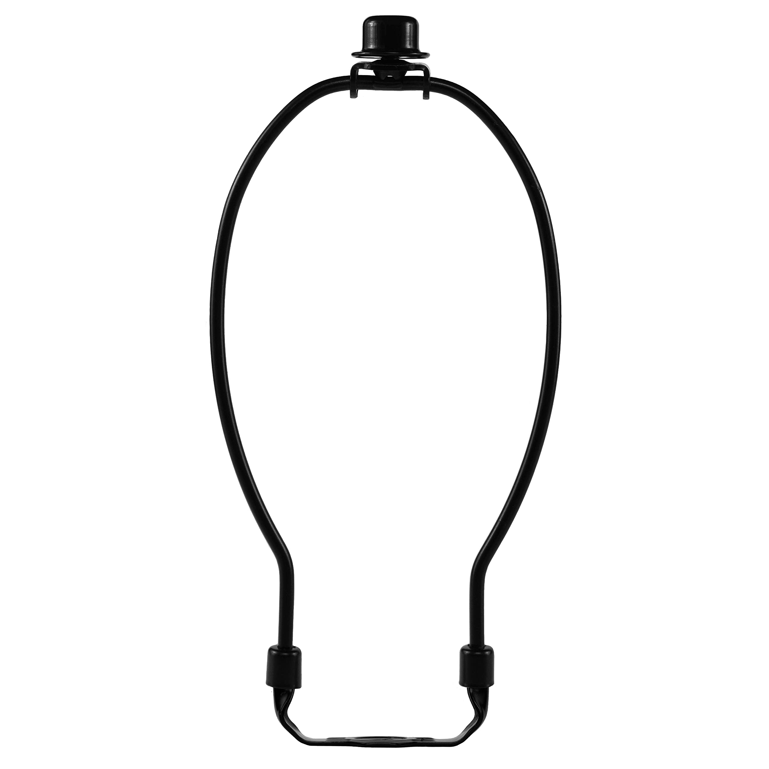 I Like That Lamp Complete Lamp Harp Set (1 Pack) - Black 10 Harp (Suitable for a 11 to 12 Lampshade) - Includes Harp, Saddle Hol