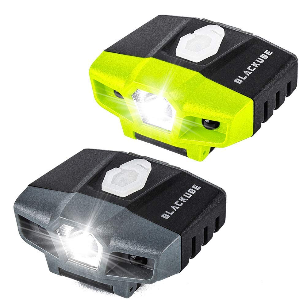 BLACKUBE Cap Light, USHL Model, 2PCS Set, Black and Green, Durable ABS Material