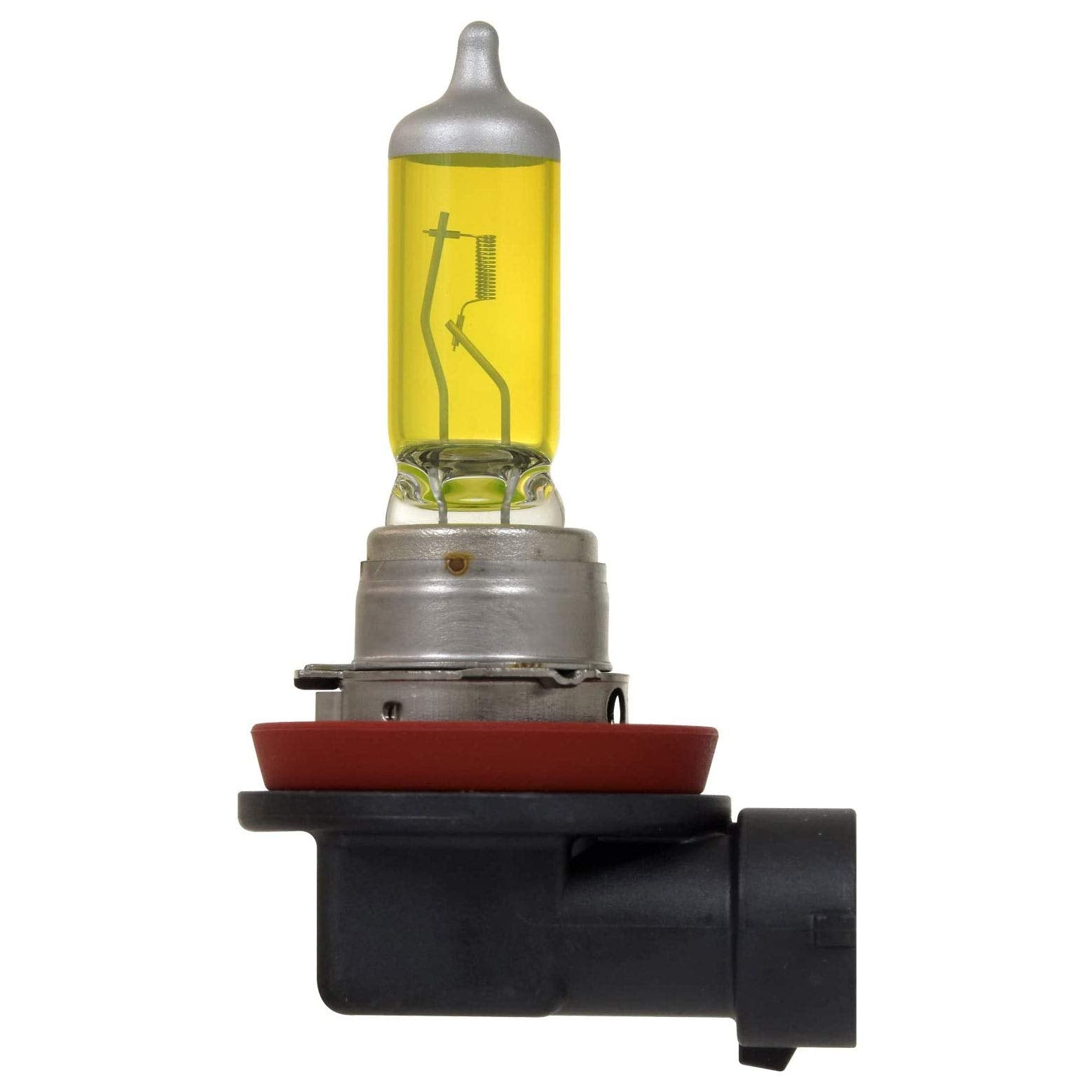 SYLVANIA H8 Fog Vision Yellow Halogen Fog Lights - High Performance, Street Legal, 2 Bulbs, Improved Safety