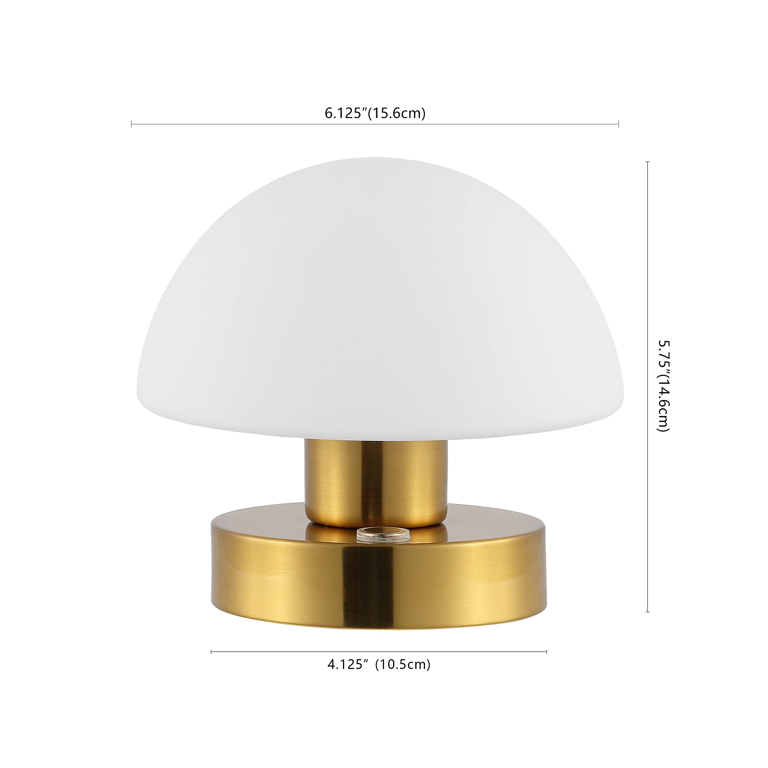 Jonathan Y Jyl7113C Zoe 5.75'' Modern Minimalist Iron Rechargeable Integrated Led Table Lamp Contemporary Bedside Desk Nightstan
