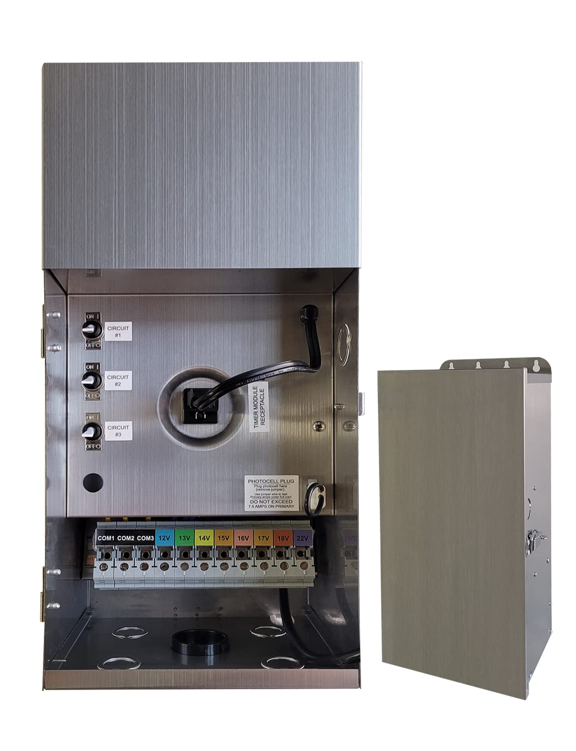 MALORY 900W Low Voltage Transformer for Landscape Lighting(19''H),120V AC to 12/13/14/15/16/17/18/22V Multi-Tap Power Supply for