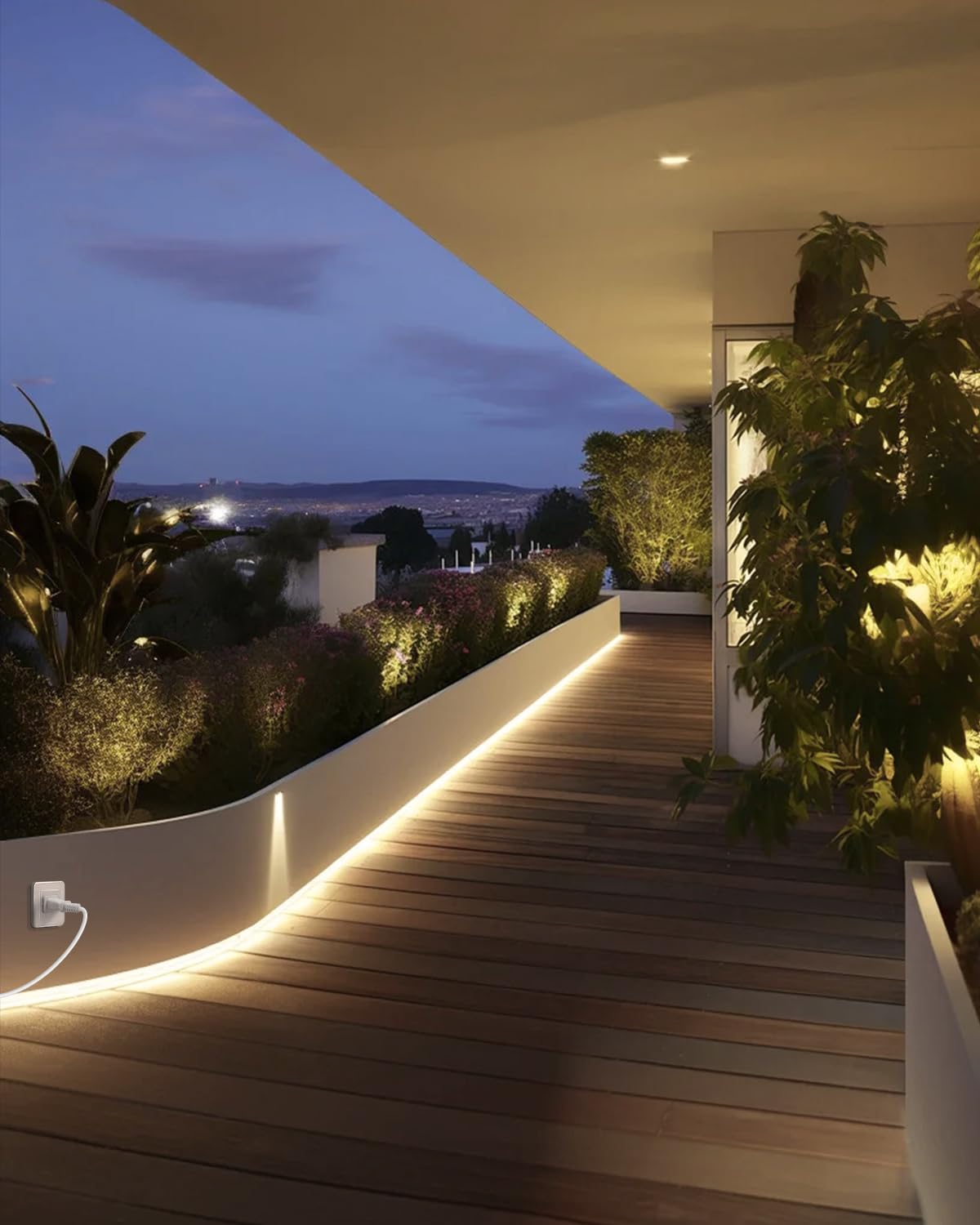 Aclorol 120V Cob Led Strip Lights 16.4Ft/5M Flexible Cob Led Lights 3000K Warm White Ac 110V-120V Led Flex Lights Strip Plug In