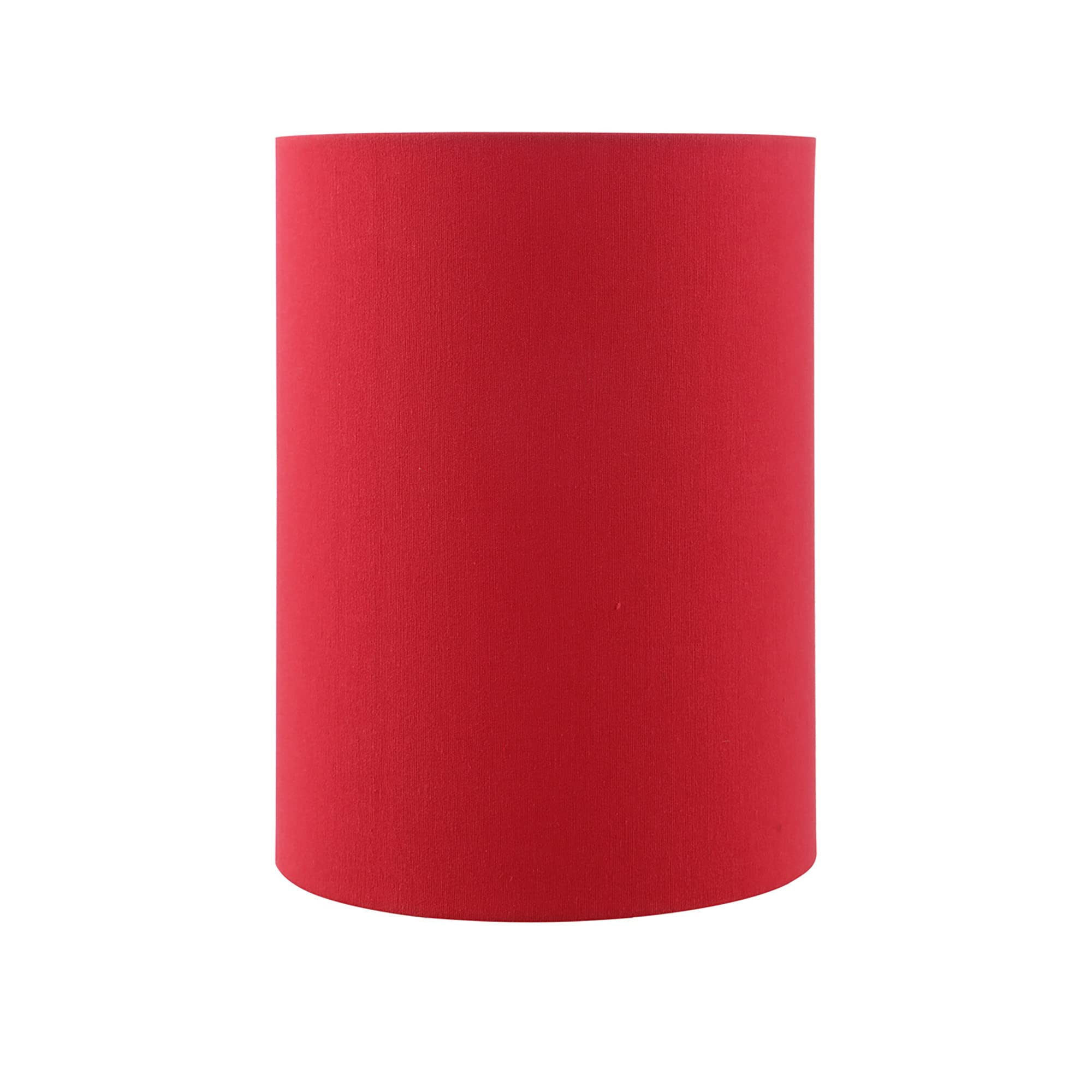 Aspen Creative 31306, Contemporary Design Hardback Drum Spider Shade, Linen Rich Red, 8&quot; Top x 8&quot; Bottom x 11&quot; Height
