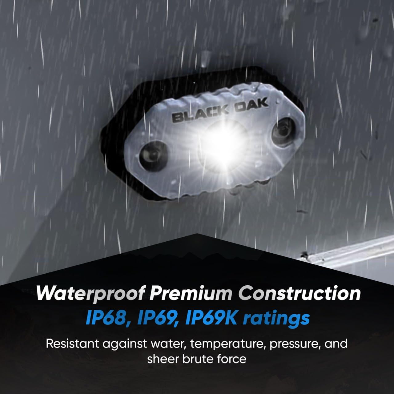 Black Oak Led Marine Led Boat Light Marine Accent Lights, Fishing Lights, Boat Courtesy Lights, Deck Lights Dimmable White Lights – Boat Lighting For Fishing, Pontoon, Yacht, Sailboat (1 Pack)