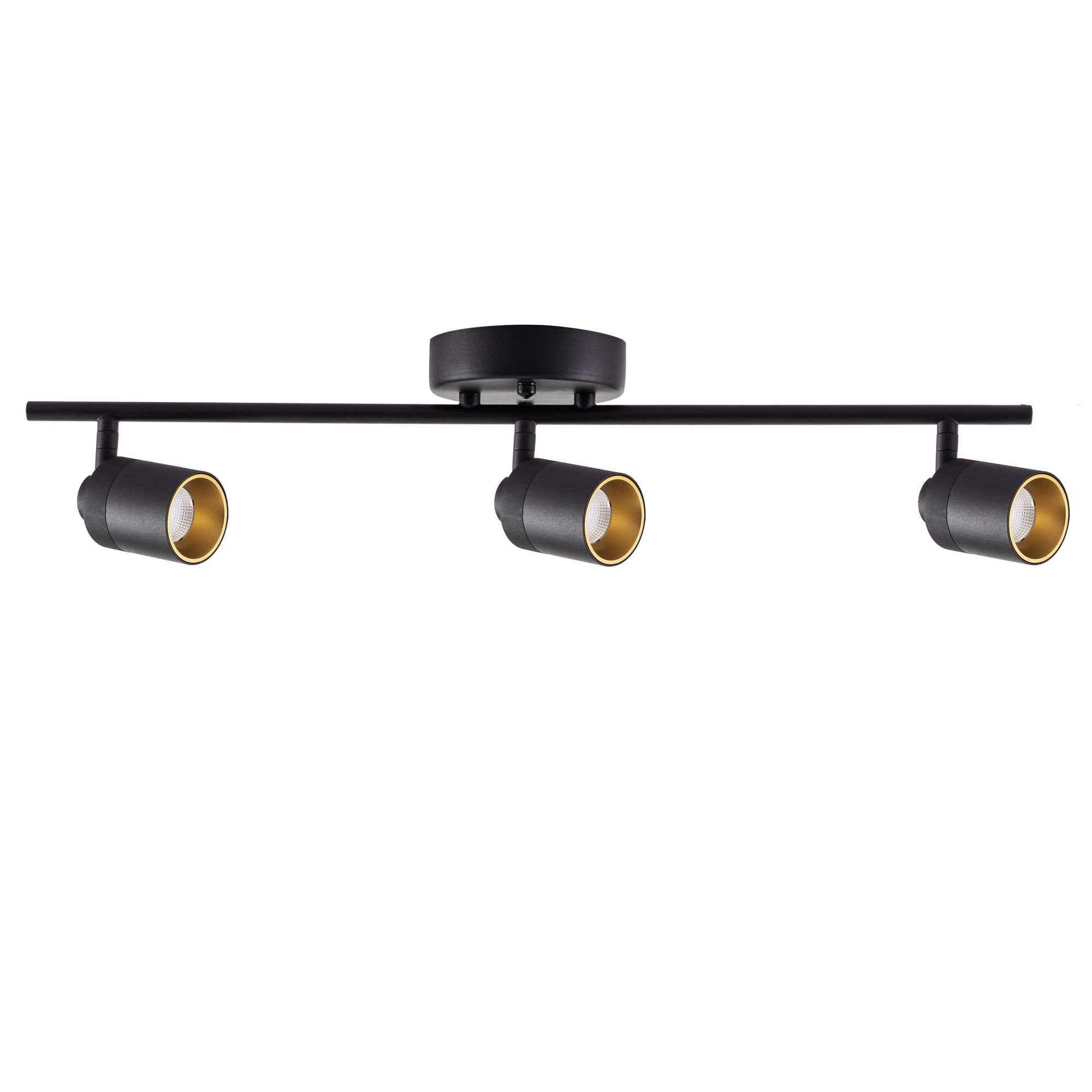 VidaLite LED Track Light - 3-Light Adjustable Heads, 3000K, 1470 Lumens, 2 ft. Black Track Lighting Kit
