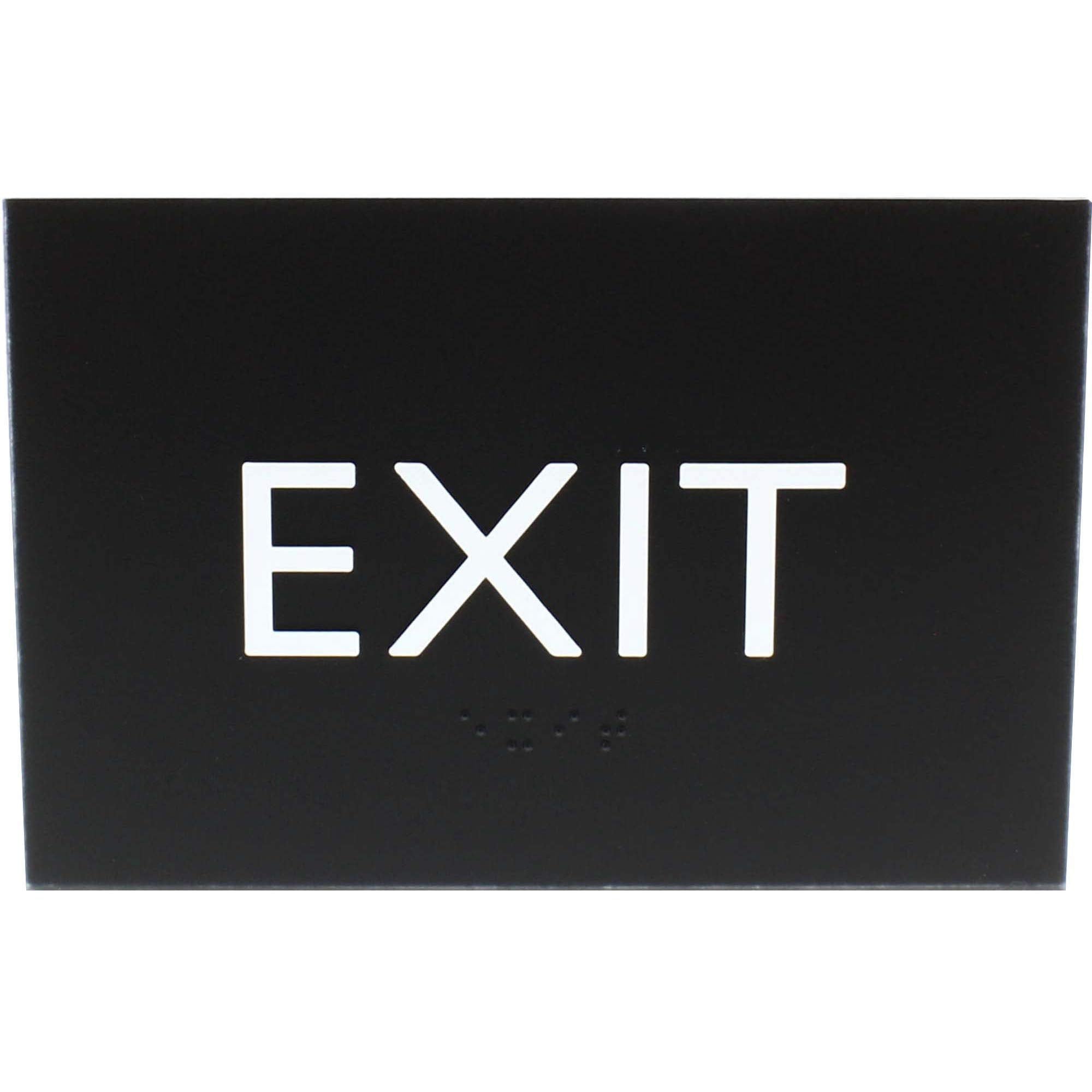 Lorell, Llr02671, Exit Sign, 1 Each, Black