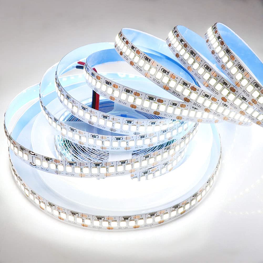 SUYOOULIN LED Strip Lights SMD 2835 16.4Ft 1200 LEDs 26000LM Non-Waterproof IP21 Cool White 6500K Model LS-
