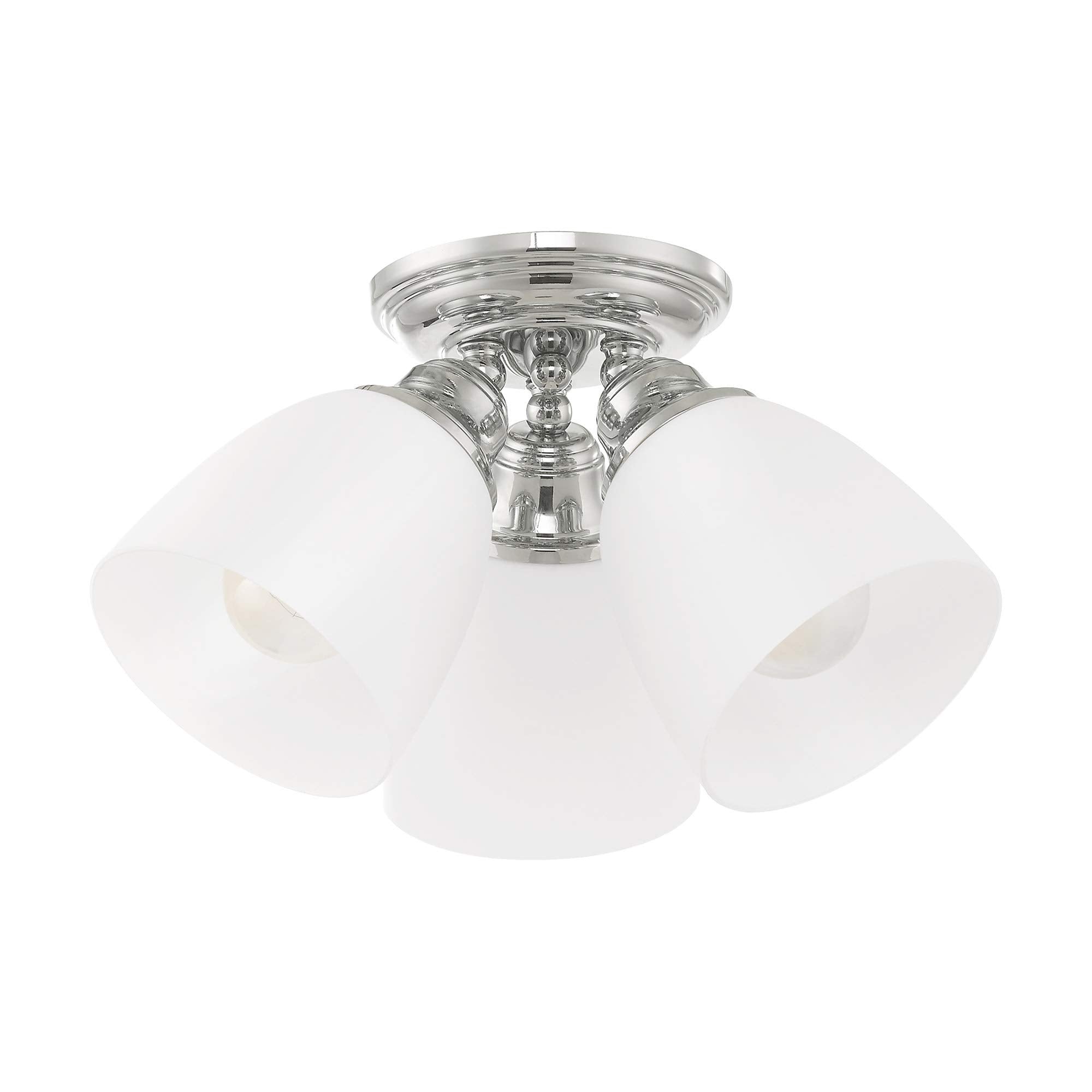 Livex Lighting 13664-05 Somerville 3-Light Ceiling Mount, Chrome