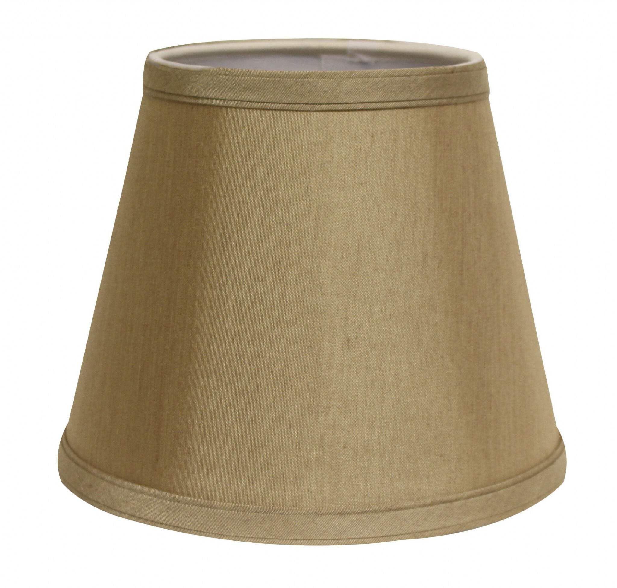 HomeRoots Lampshade, 19 in. Pale Brown Empire Slanted, Warm White, Model 469968