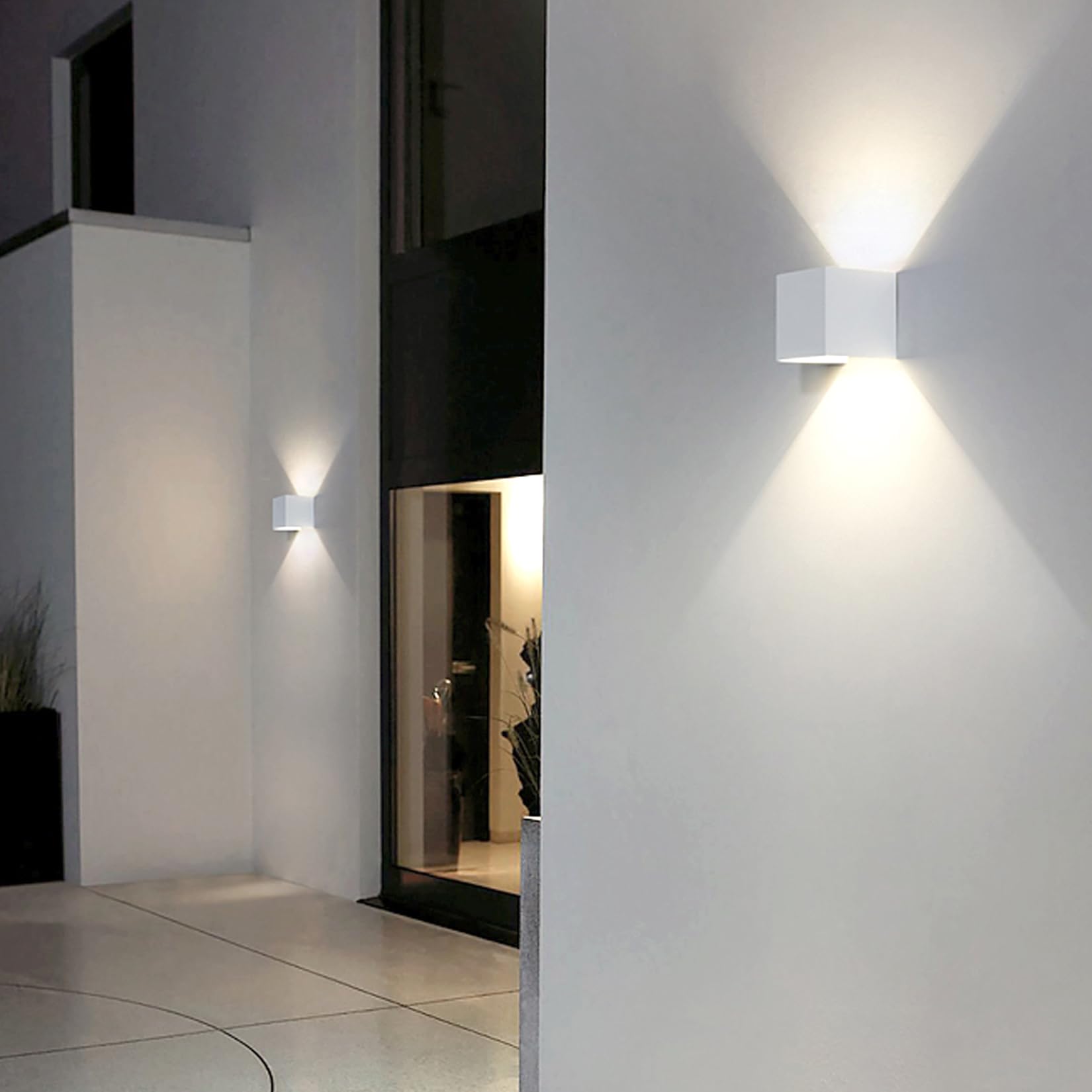 4 Pcs Led 12W Outdoor Wall Lights Sconces Exterior/Interior Up And Down Lights Ip65 Waterproof Modern Outdoor Lighting Fixtures