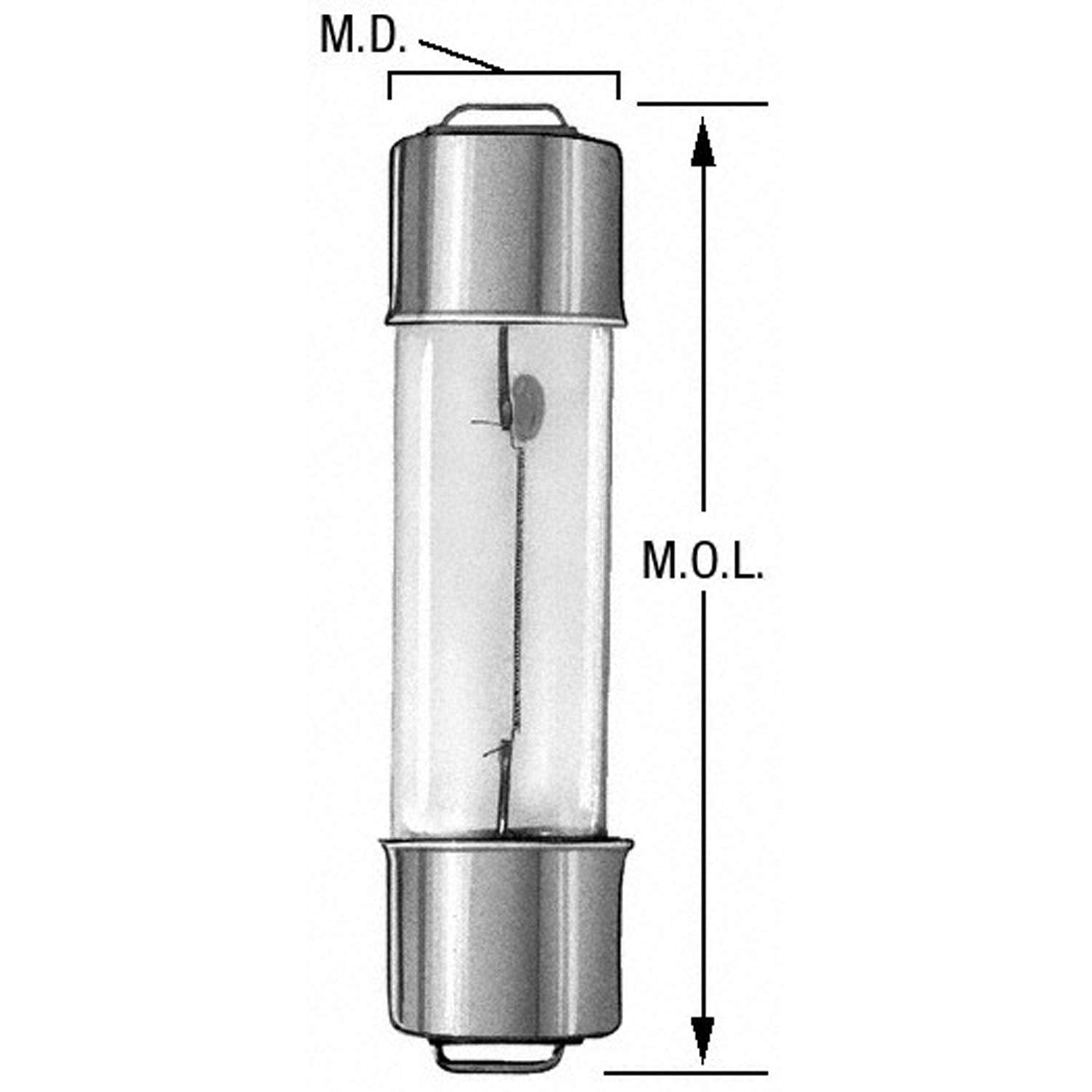 Federal Mogul Wagner Lighting 212-2 Multi-Purpose Light Bulb Box of 10, Glass, One Size, Factory Color