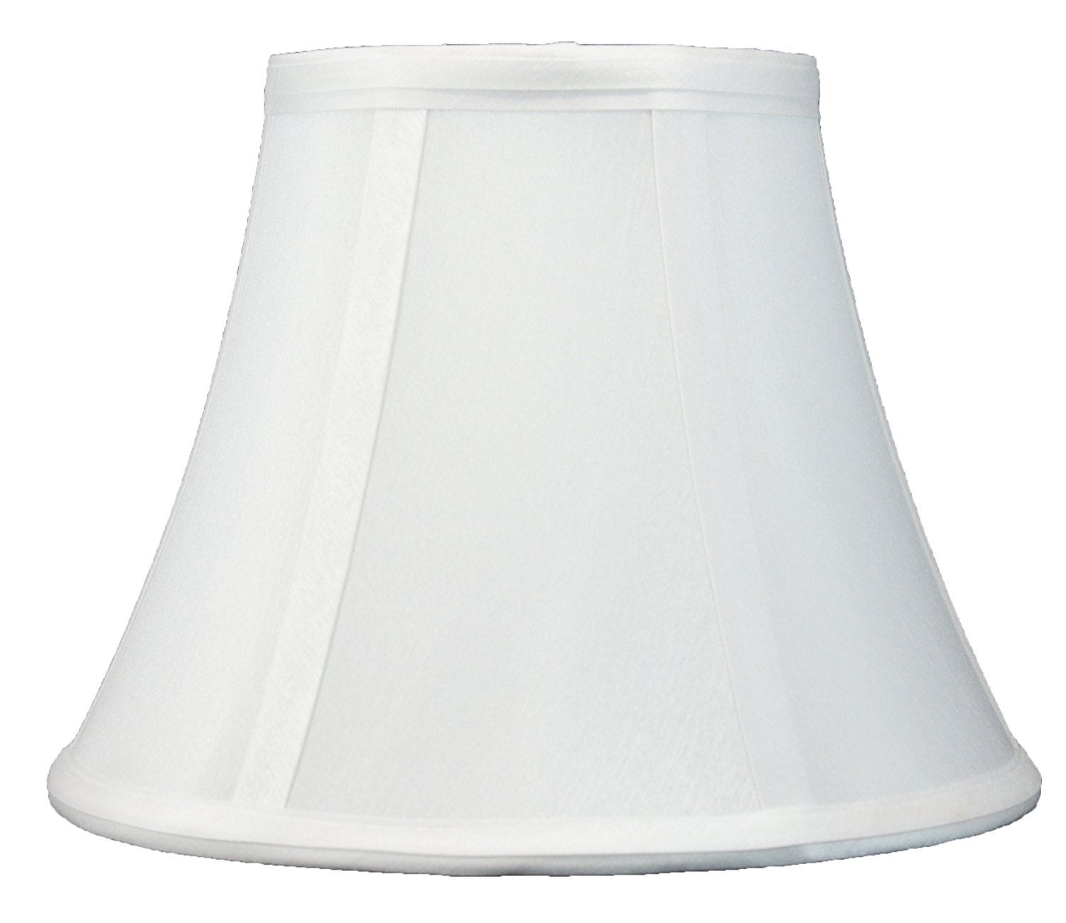 Urbanest Softback Bell Lampshade - Faux Silk, 5X9X7, Off White, Spider-Fitter