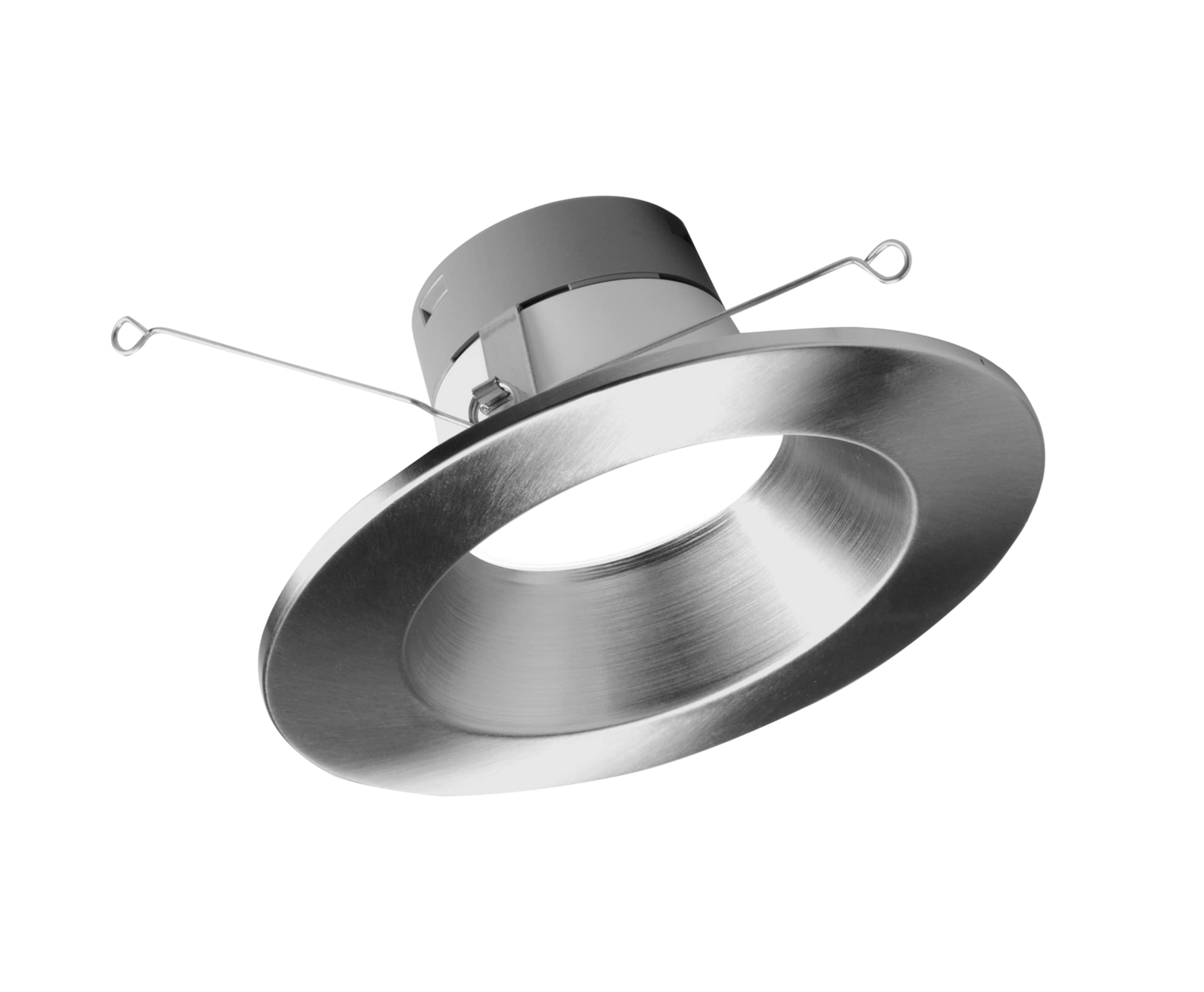 Nicor LED Recessed Ceiling Light, 5/6 Inch, Selectable CCT 2700K-5000K, 918 Lumens, Nickel, Model DLR56609120