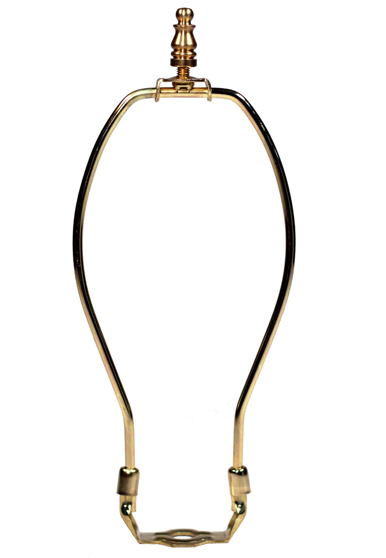 Creative Hobbies 8-Inch Lamp Harp Kit - Gold Finish | Regular Weight Harp  Enhanced Finial  and Base Set for Table and Floor Lamps