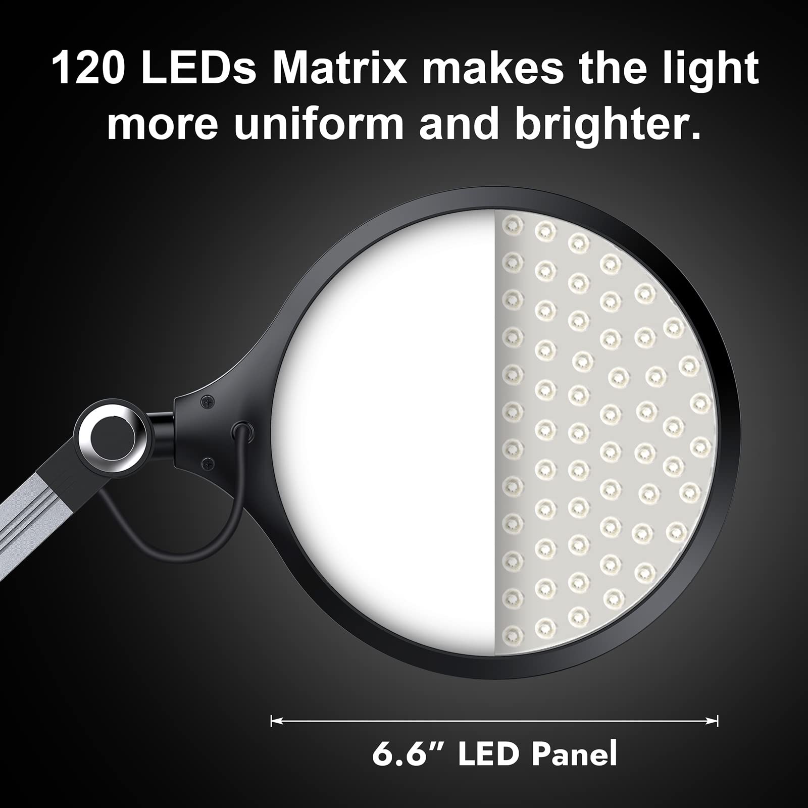 Buanick Desk Lamp,Led Architect Desk Lamp,Desk Lamps For Home Office,Table Lamp With Wireless Charger & Adjustable Swing Arm,Touch Control, 3 Lighting Mode,5 Brightness,Eye-Caring Office Lamp