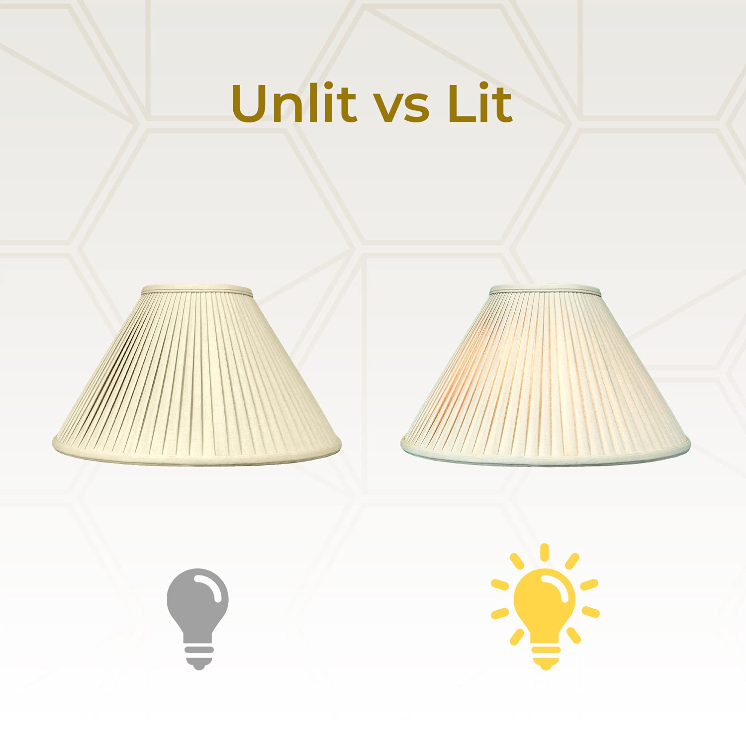 Royal Designs, Inc. Coolie Empire Side Pleat Basic Lamp Shade, Linen Taupe, 6 X 18 X 11.5 (Spider), Set Of 2