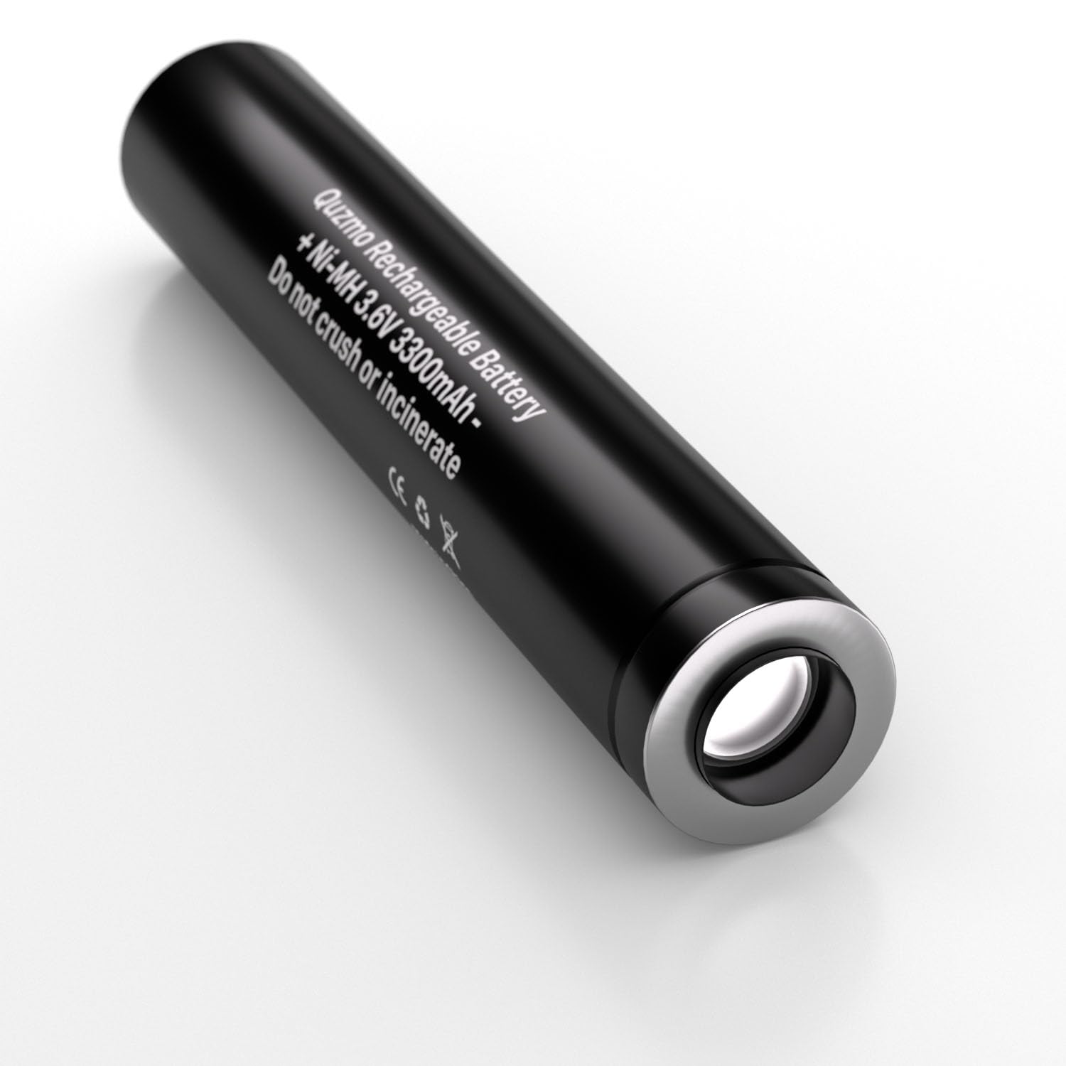 Quzmo 75175 Rechargeable Batteries, 3.6V 3300Mah Ni-Mh Battery For Streamlight Stinger Parts Xt, Ds, Led Hp, 75375 75300 75500 75810 76000 76300 Polystinger, Pelican M9 Flashlight 1-Pack