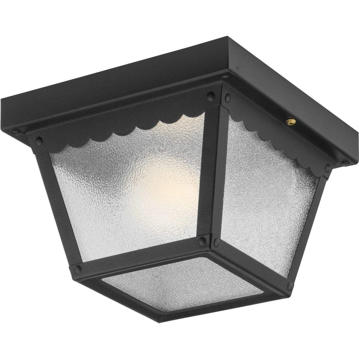 Progress Lighting P5727-31 Transitional Indoor Outdoor Close To Ceiling Flush Mount Light, 7.5-Inch Diameter X 5-Inch Height, Ma