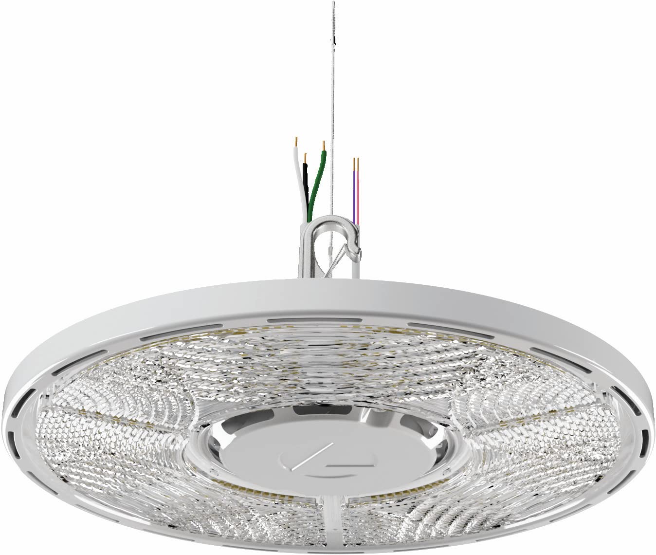 Lithonia Lighting Compact Pro Round Led High Bay Light, Ceiling Lighting Fixture, Adjustable 21000/24000/27000 Lumens, Selectabl