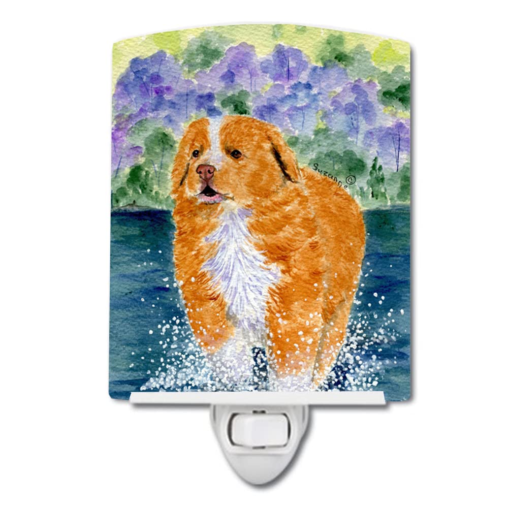 Carolines Treasures Ceramic Night Light, UL-Certified, 6x4x3, Nova Scotia Duck Toller, Model SS8619CNL, Multicolor