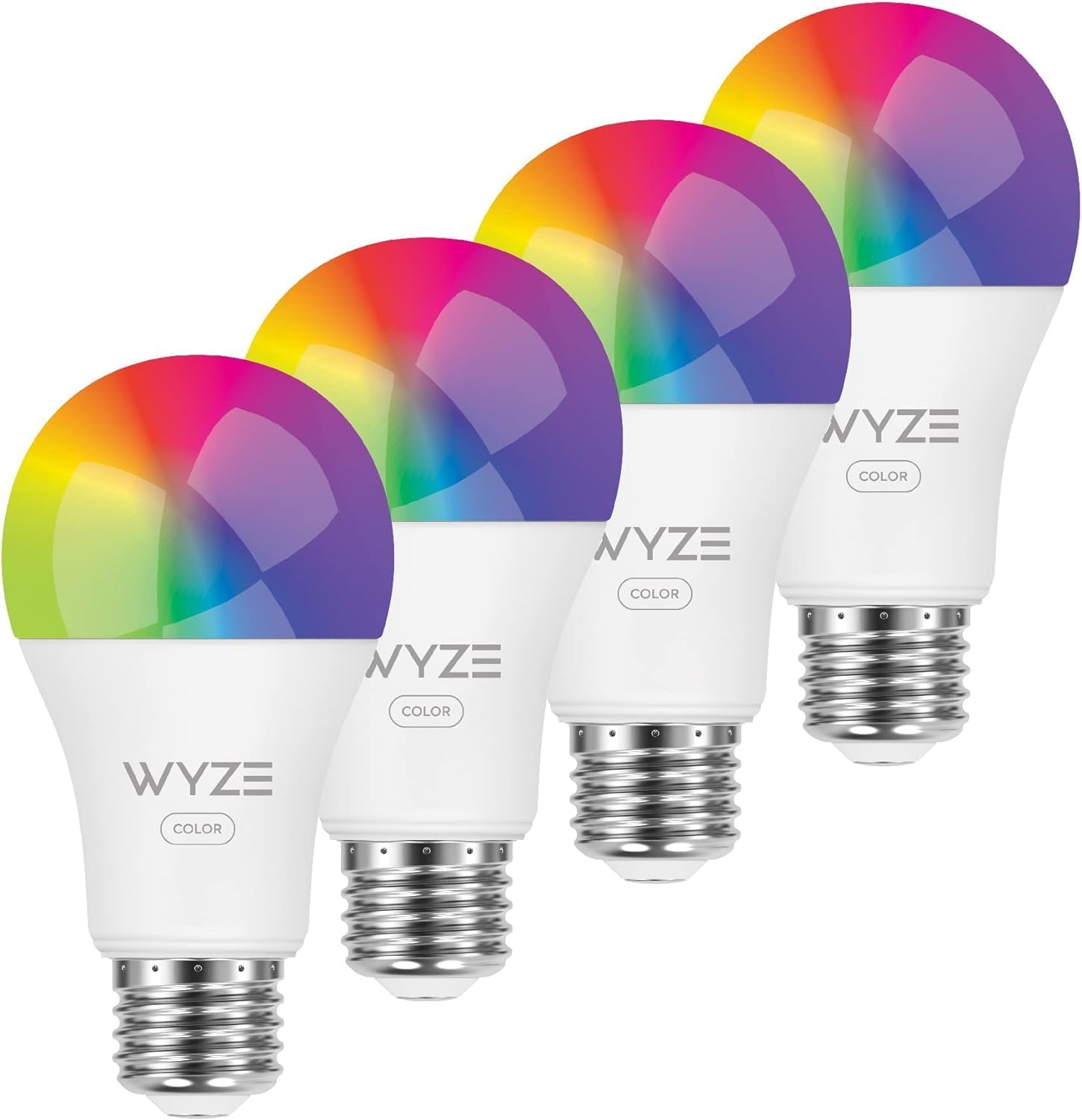 Wyze Lifestyle Bulb Color, 1100Lm Wi-Fi A19 Smart Bulb, 16 Million Colors & Tunable White, Works With Alexa And Google Assistant