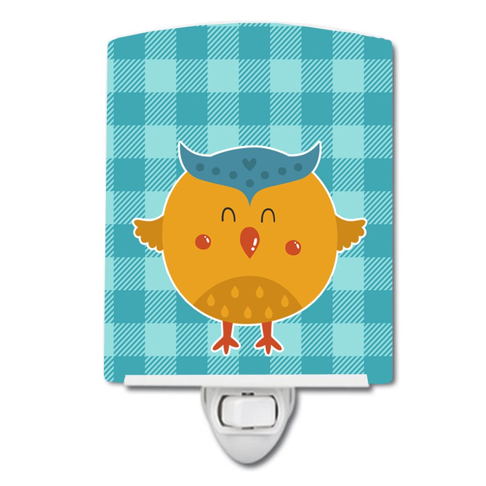 Carolines Treasures BB6732CNL Wise Owl Ceramic Night Light Compact, UL-Certified, Ideal for Bedroom, Bathroom, Nursery, Hallway