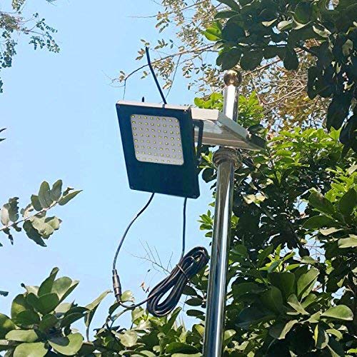 Eleding Solar Powered 5W Black Led Landscape Flood Spot Light With Brightness Control