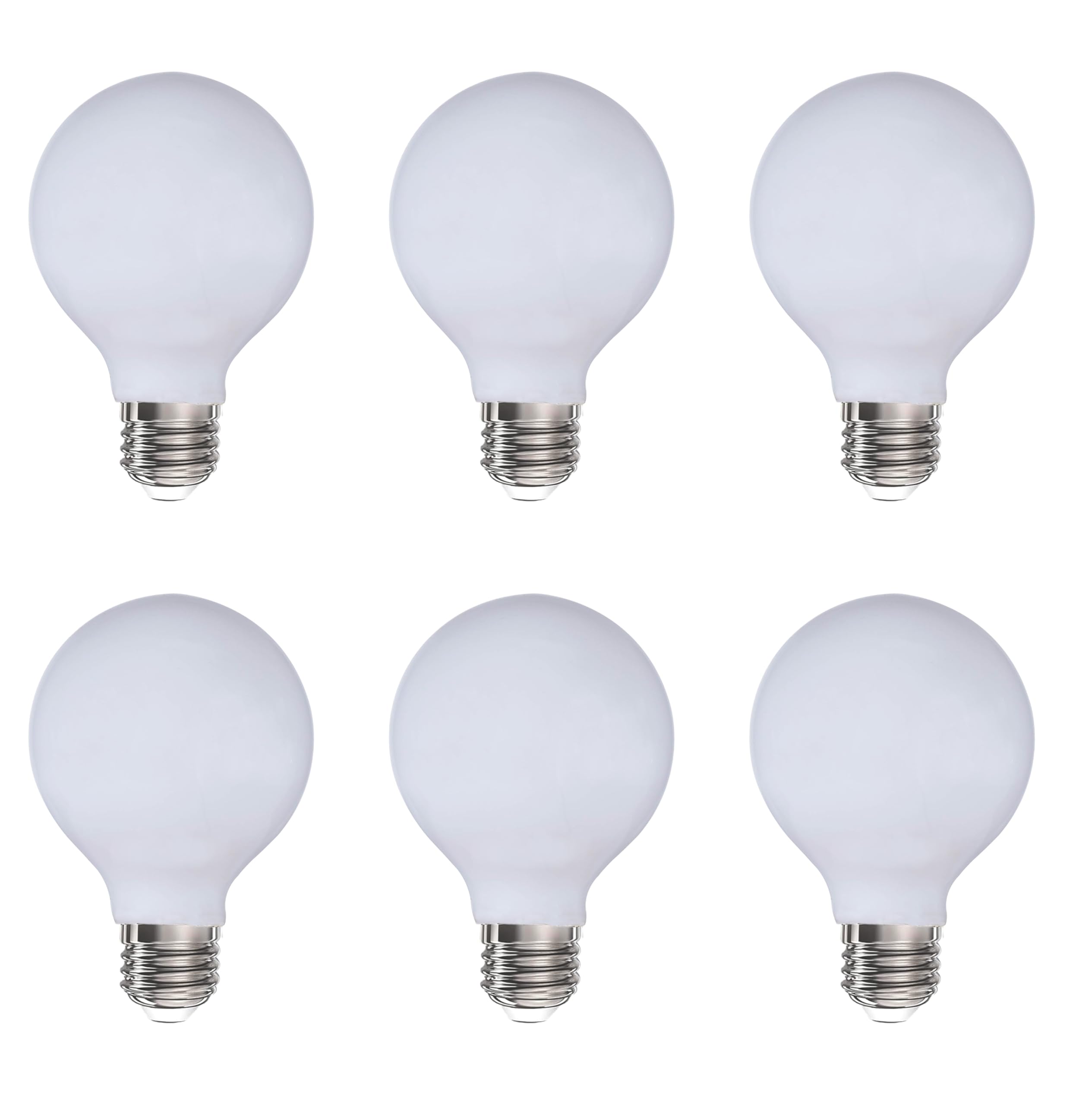 SDLUXBULB G25 Globe Edison Light Bulbs 8W 1000LM(100W Incandescent Equivalent) E26 dimmable Vintage Round LED Vanity Bulb for Ba