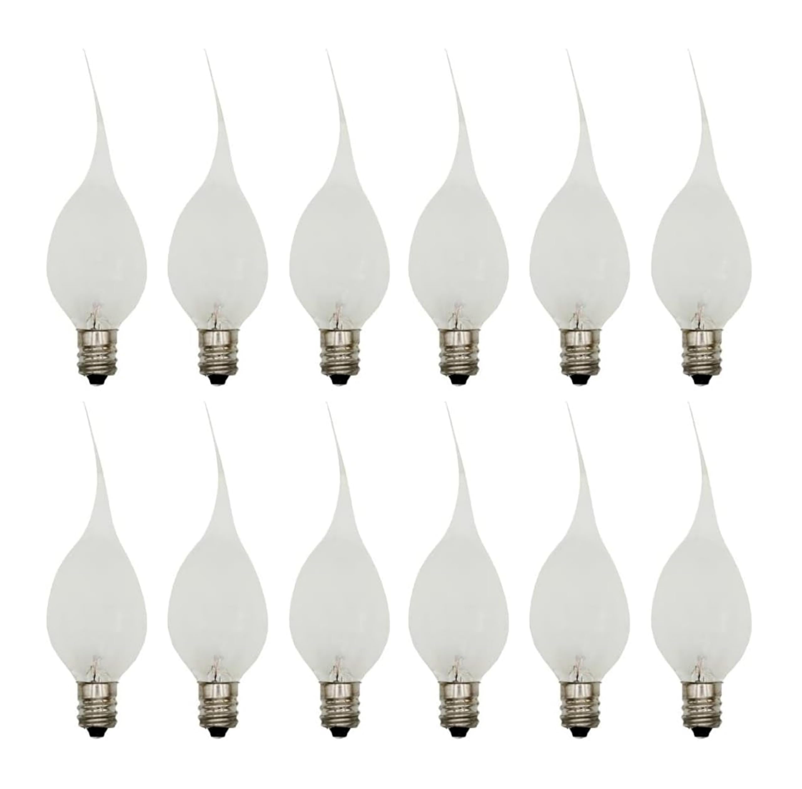 Creative Hobbies 5 Watt Silicone Dipped Country Candle Lamp Light Bulbs - Replacement Bulbs For Candles And Chandeliers - Box Of