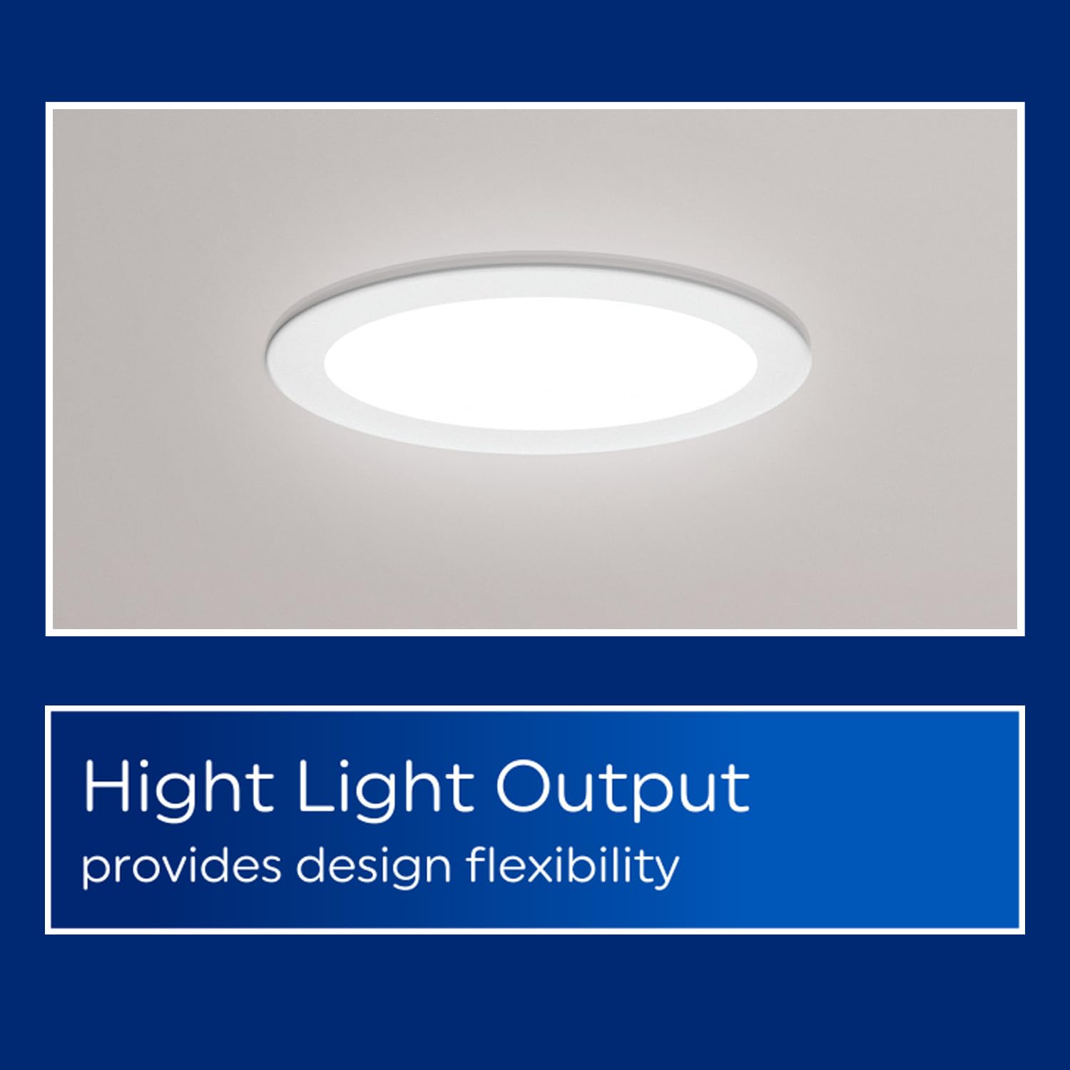 Ge Color Select Led Wafer Downlight, Premium High-Lumen Direct Wire Ceiling Light, 6-Inches (4 Pack)