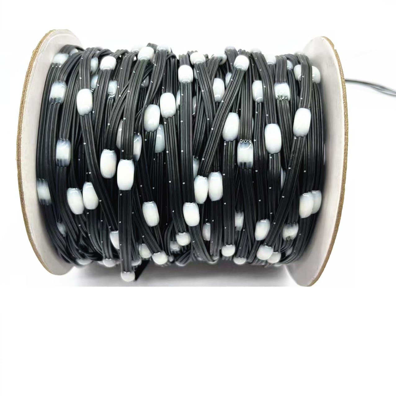 paulzhang DC12V WS2811/WS2812 Pebble Pixel Lights String Seed Pixel Roll 1000LEDS 50m Fairy Lights String 5cm Pitch for Home  Garden and Courtyard Decoration (Black Wire 5cm Pitch)