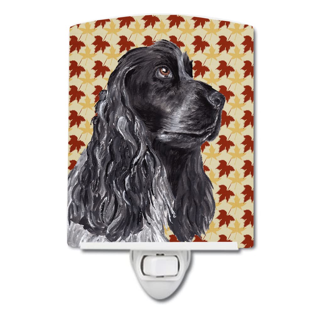 Carolines Treasures Ceramic Night Light, Black Cocker Spaniel, 6x4x3in, Multicolor, Model SC9540CNL, UL-Certified for Bedroom and Nursery
