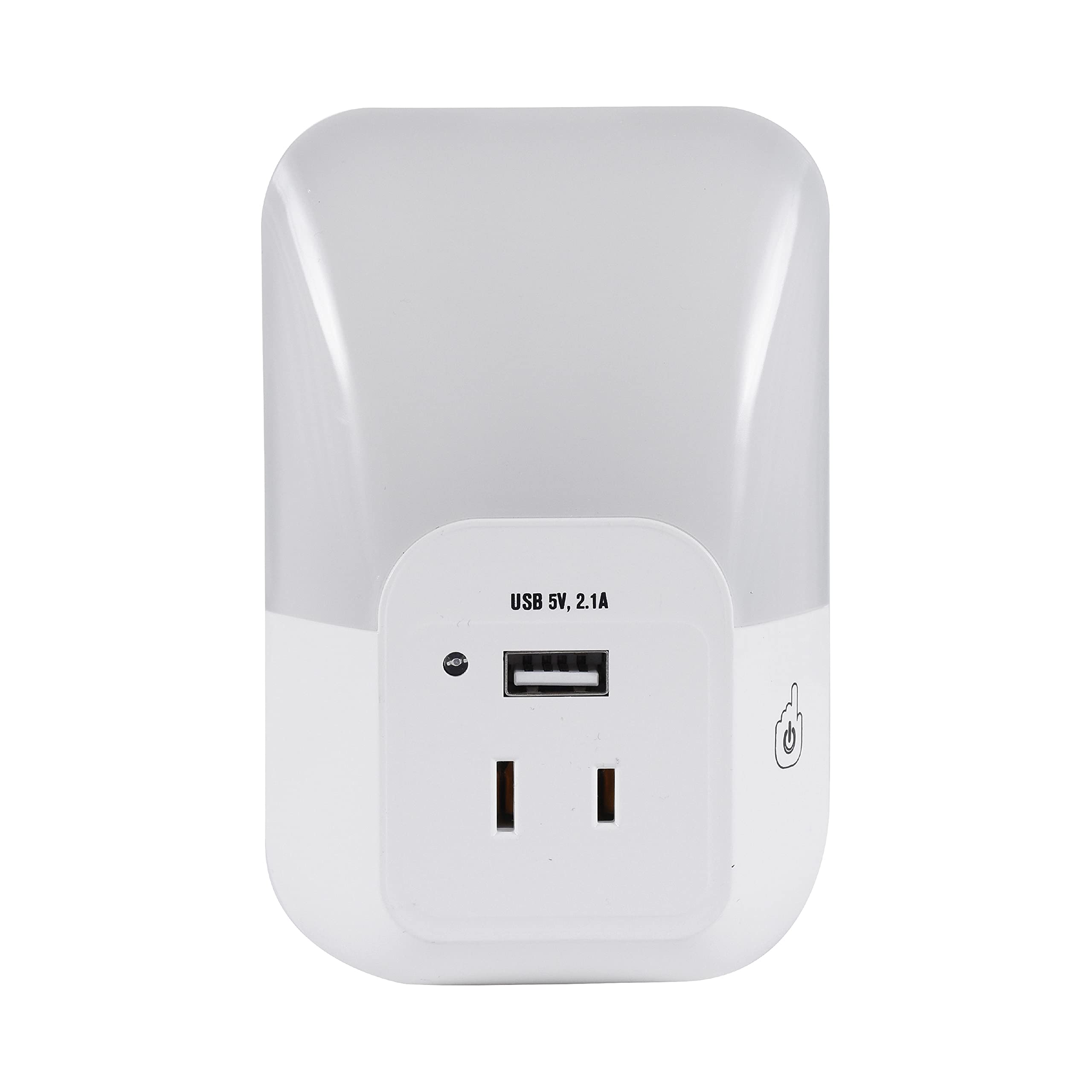 LEDVANCE SYLVANIA LED Night Light, 3-Color Select, Frosted, 5 Lumens, USB Port, 1 Pack, Model 64991