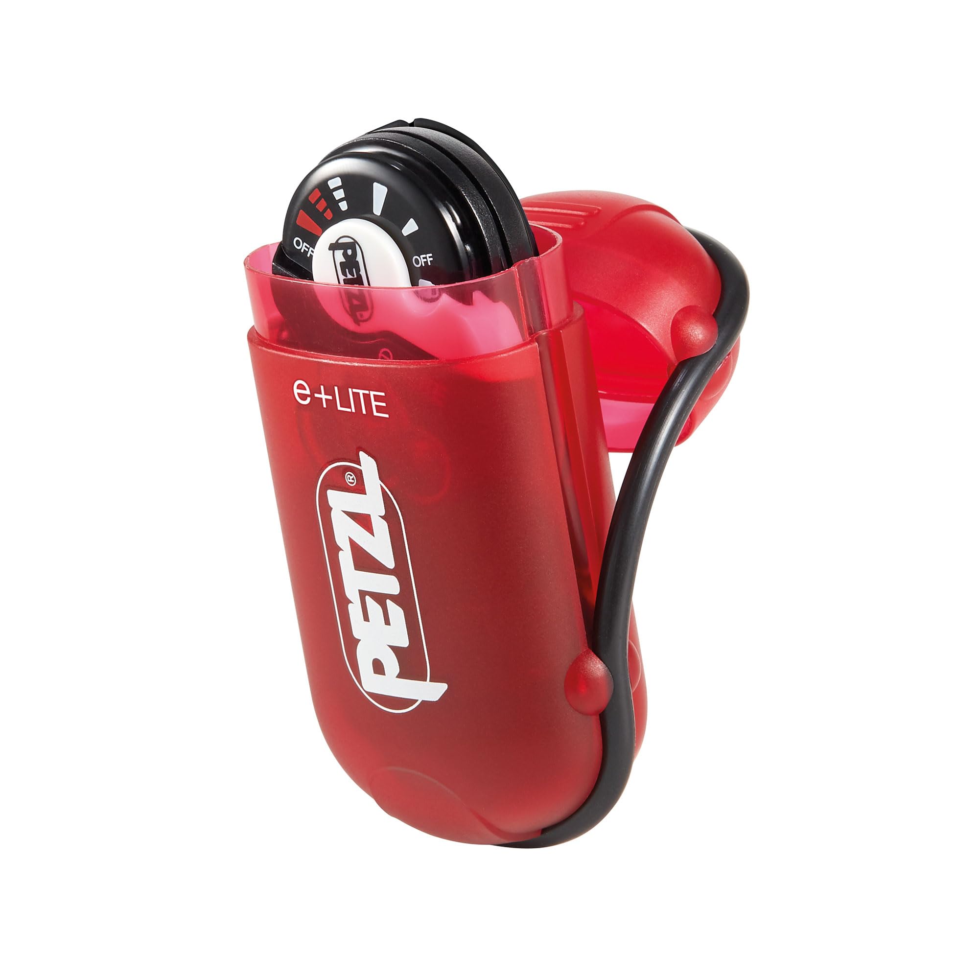 PETZL E+LITE Headlamp - Ultra-Compact 50 Lumen for Hiking, Climbing, Running - White/Black, Lightweight & Water-Resistant