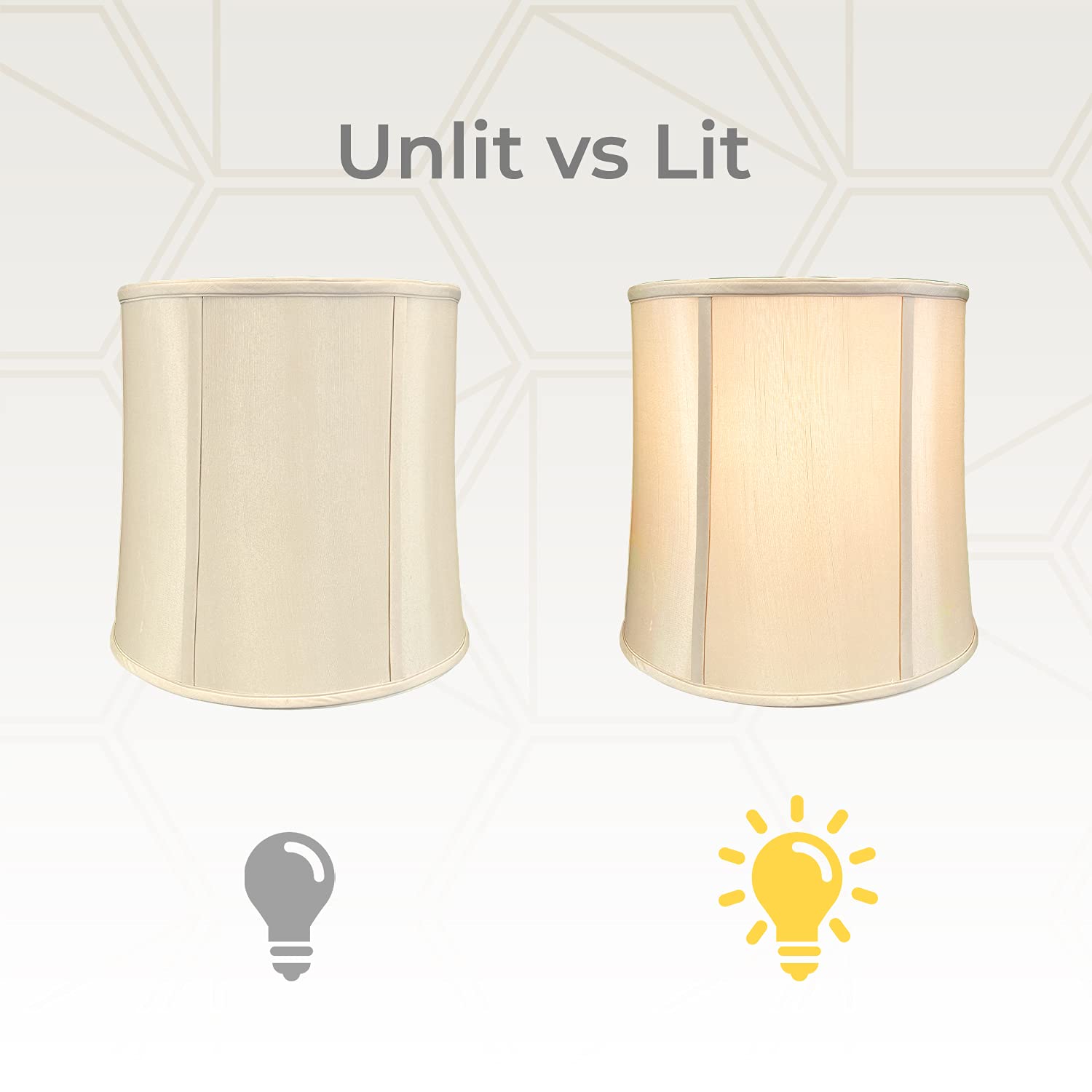 Royal Designs Basic Drum Lamp Shade - Beige - 15 X 16 X 16