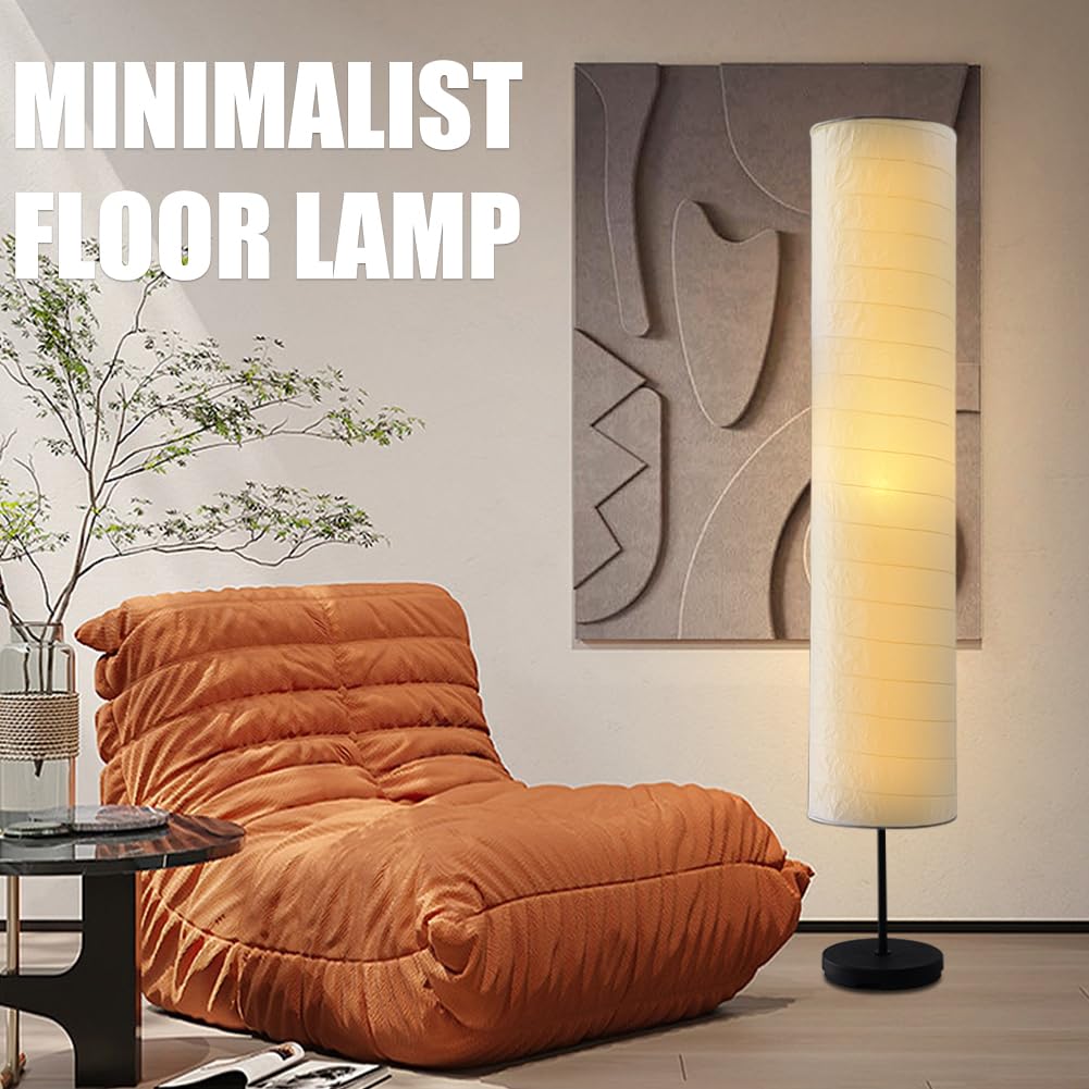 Fosinz Paper Floor Lamp Floor Lamps Paper And Chrome Standing Lamp Room Decoration Festival Lantern Light Bedroom Dresser Living