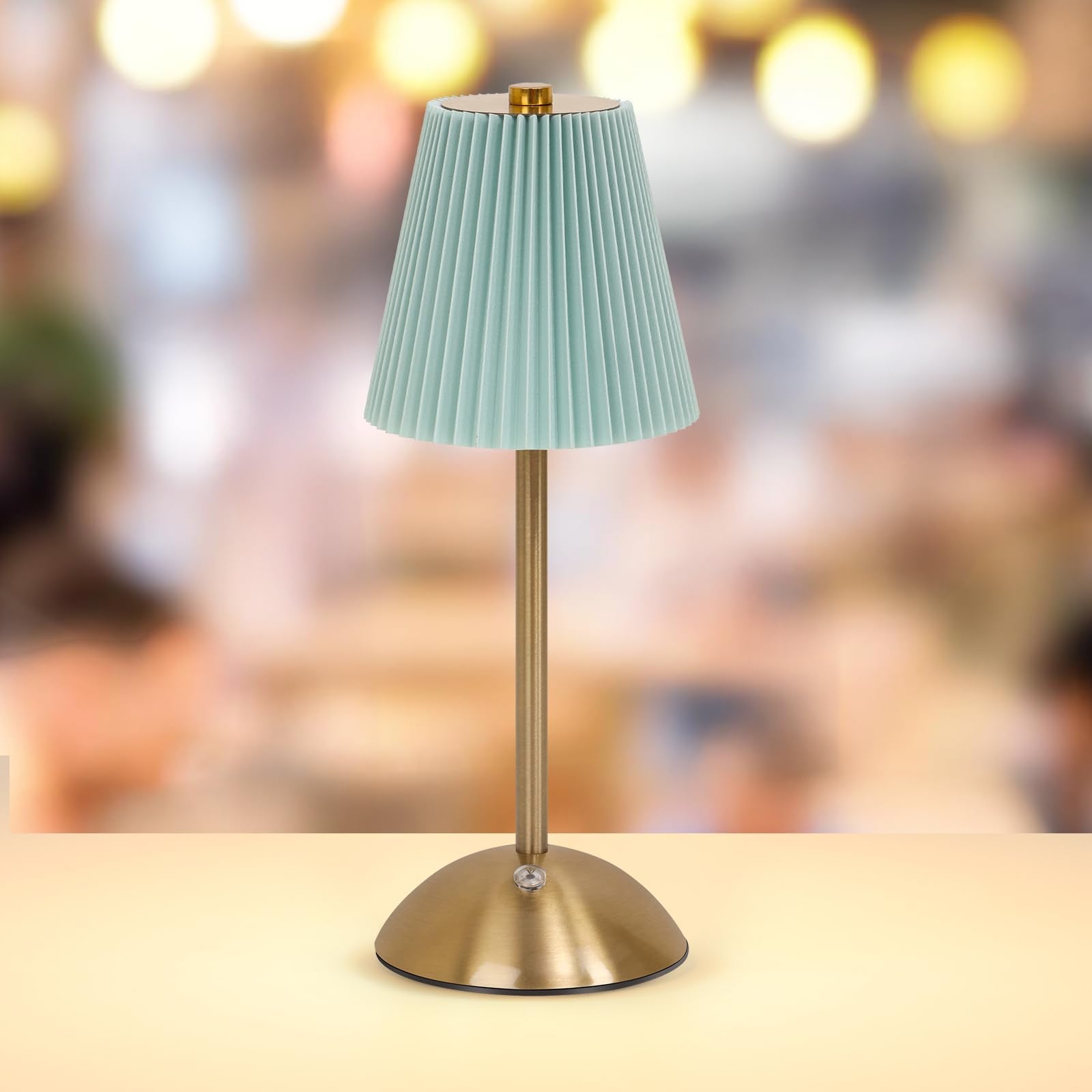 Table Lamps , Small Gold Table Lamp 12 Inch for Girls Bedroom Cute Coquette Table Lamp with Fabric Shade Modern Decorative Beds