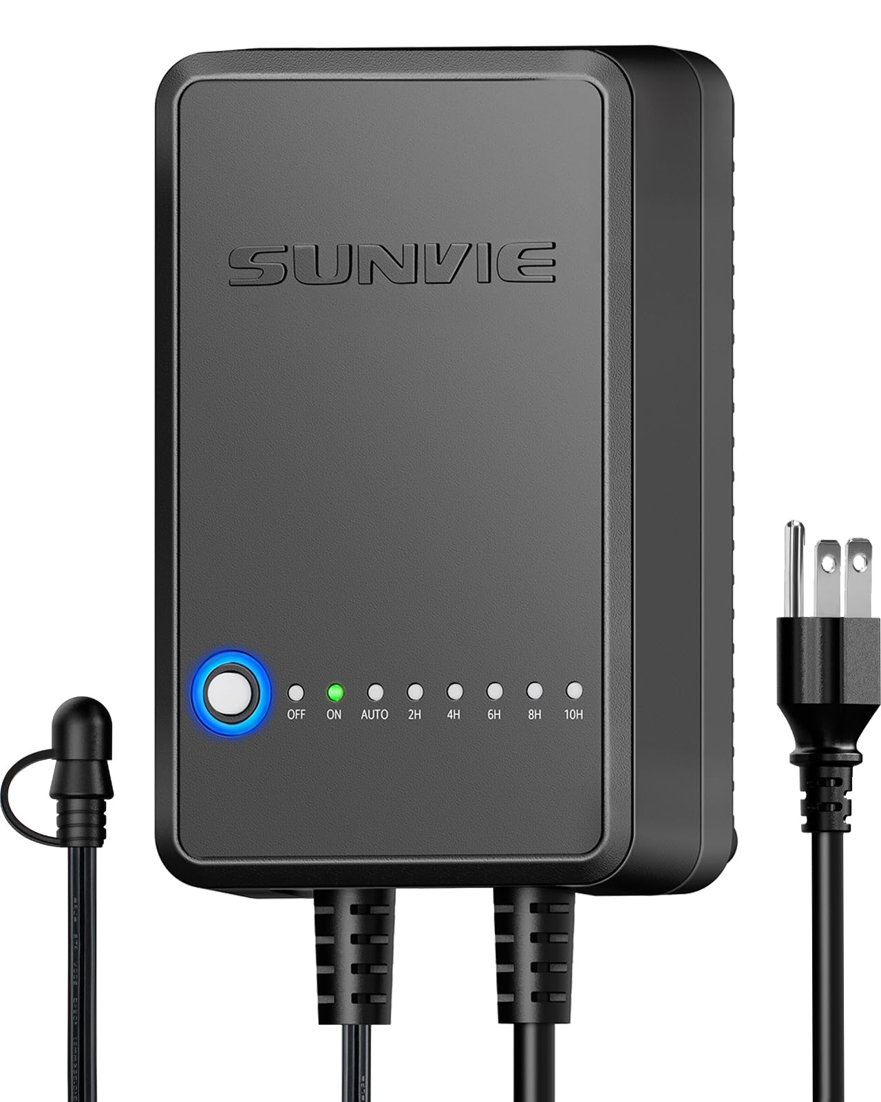 Sunvie 60W Low Voltage Landscape Transformer With Timer And Photocell Sensor, 120V Ac To 12V Dc Landscape Lighting Transformer Weatherproof Low Voltage Transformer For Landscape Lights Pathway Lights
