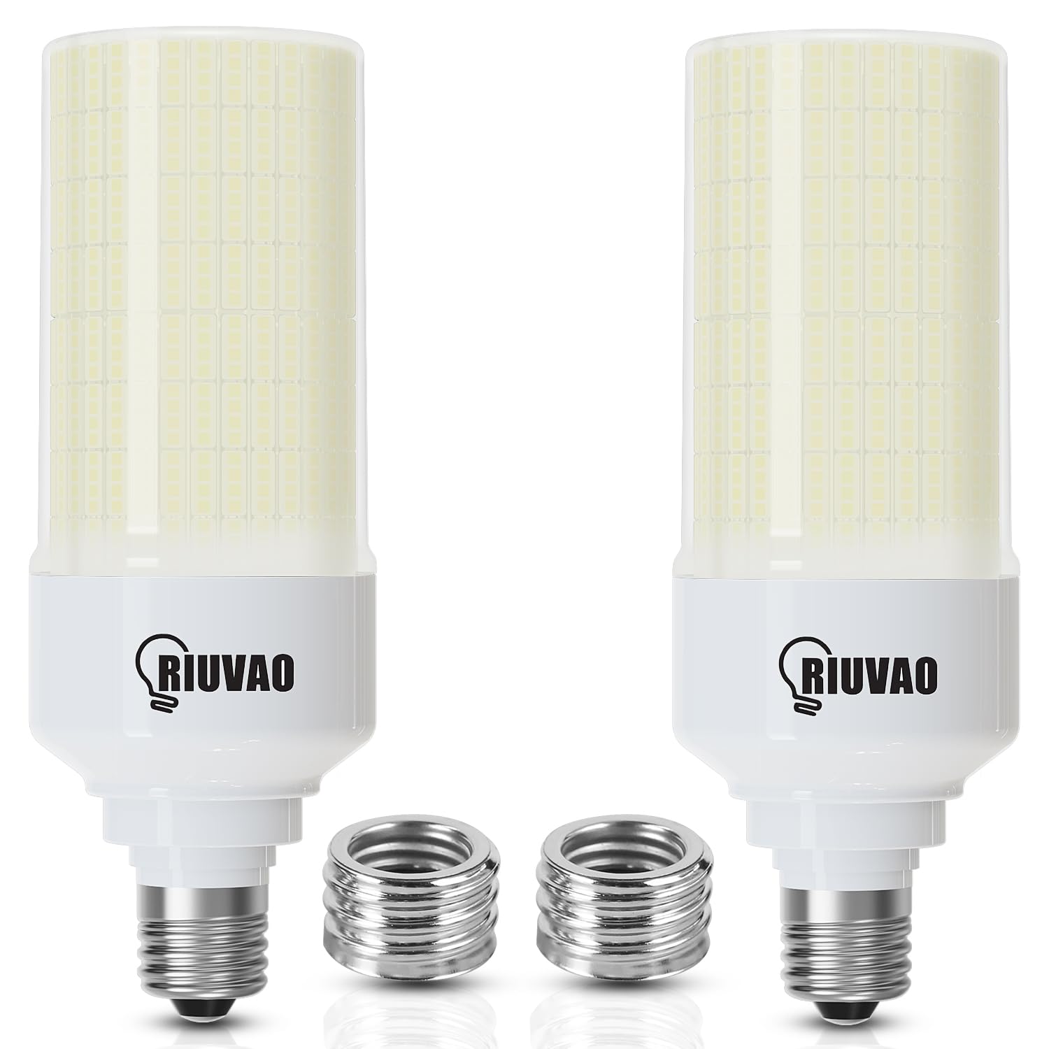 2-Pack 80W Led Corn Light Bulb,800W Equivalent 5000K Daylight 12000 High Lumen Super Bright E26/E39 Base Led Bulbs, Replace Meta