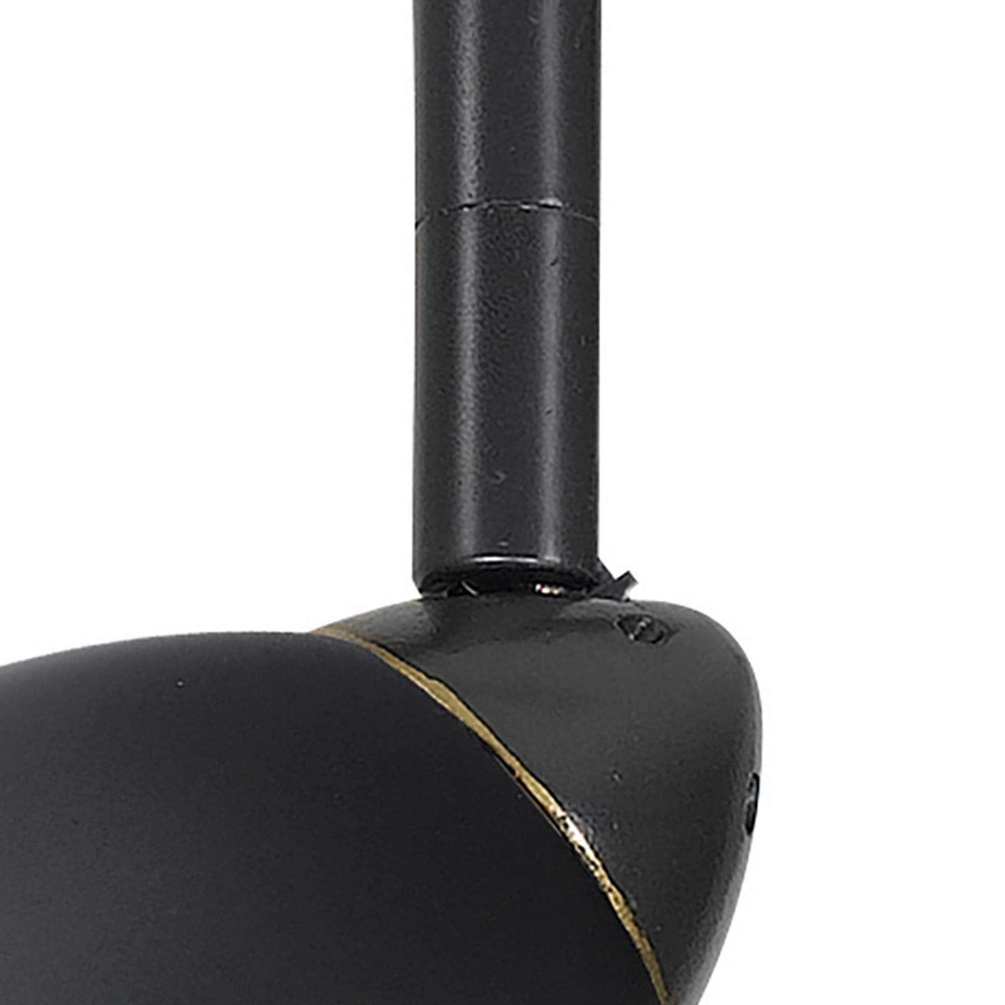 Benzara Round Metal Shade Track Light, Dark Bronze, Model BM220758, Metal Construction