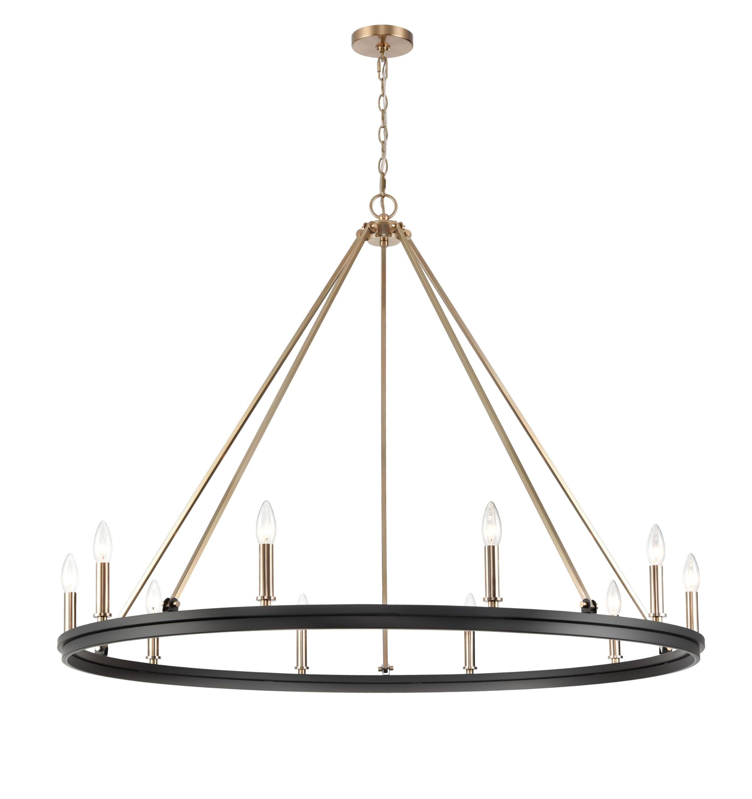 ML Lighting Carruth - 10 Light Chandelier-32 Inches Tall and 45 Inches Wide -Traditional Installation